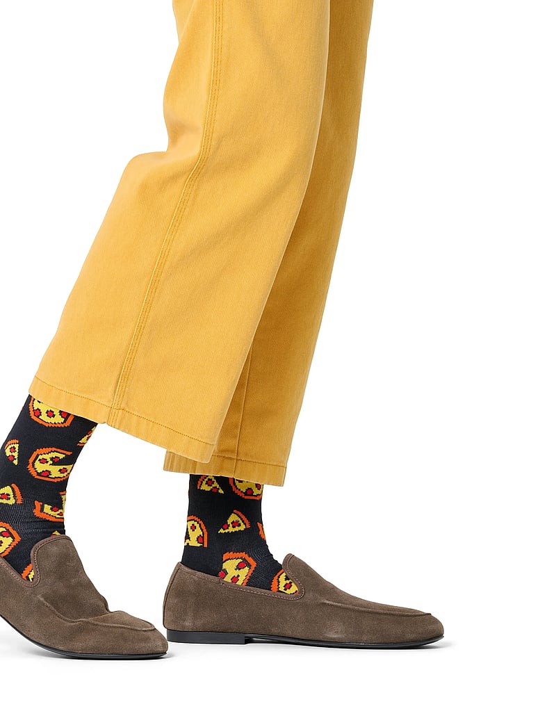 Happy Socks - Pixelated Pizza Sock - crew-socken - black - 0