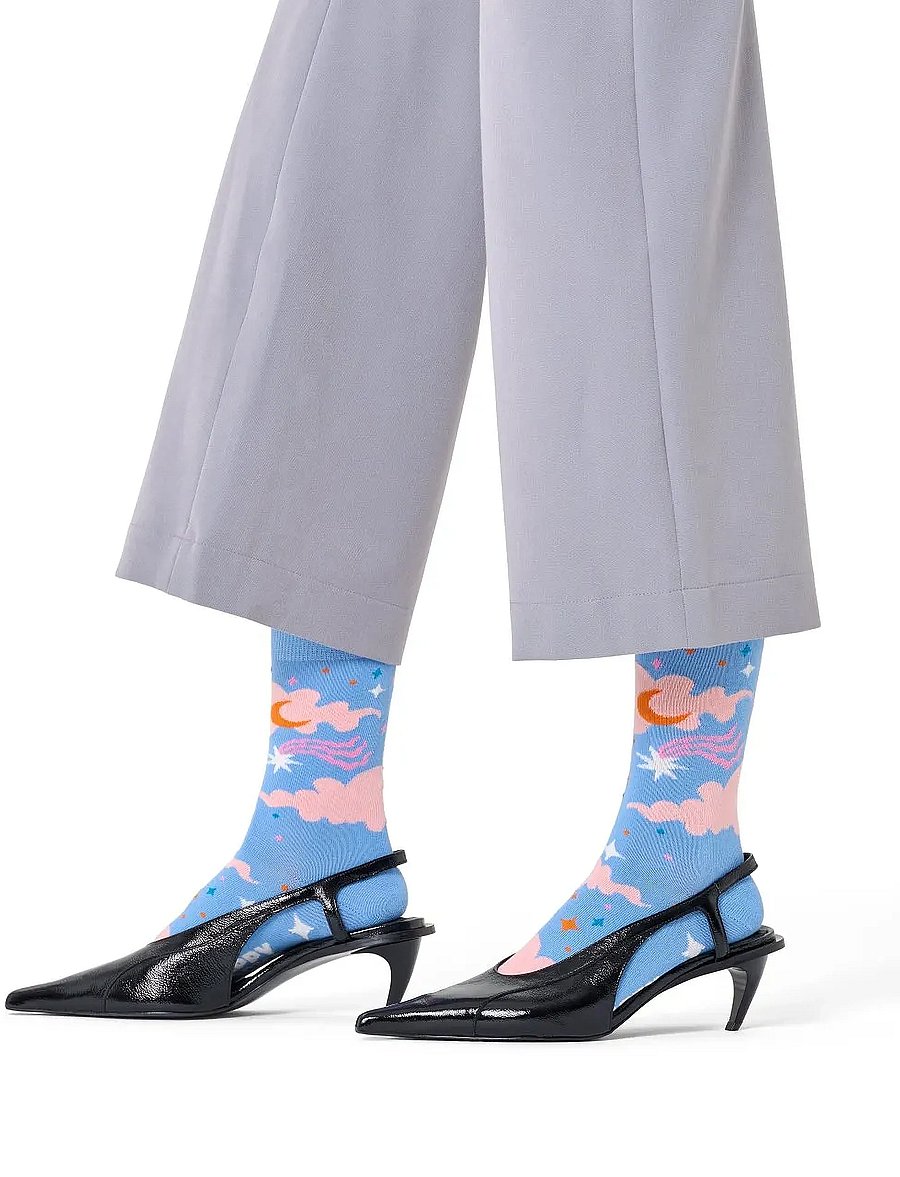 Happy Socks - Starry Sky Sock - crew-socken - light blue - 0