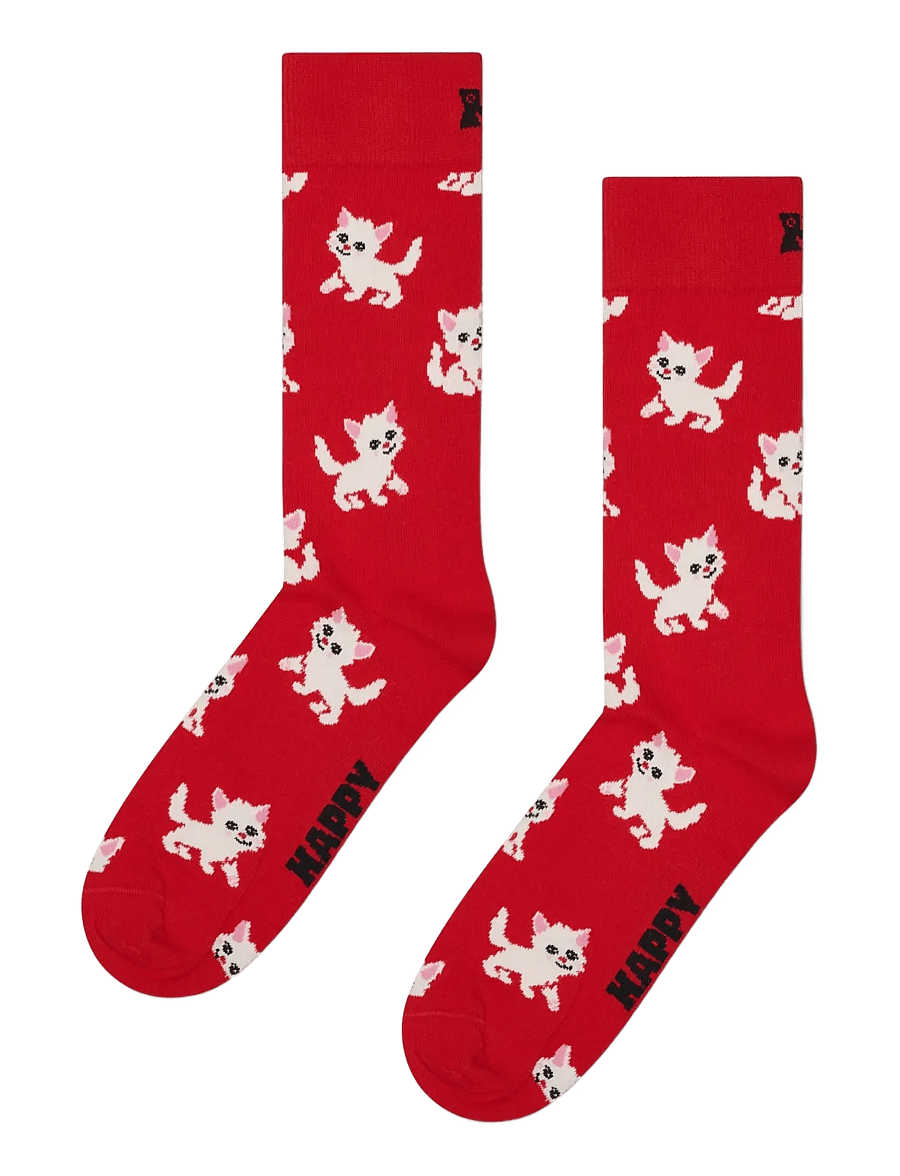 Happy Socks - Kitten Sock - red - 1