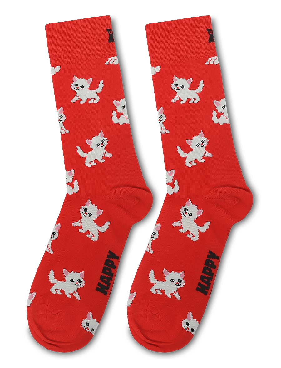 Happy Socks - Kitten Sock - klassikalised sokid - red - 2