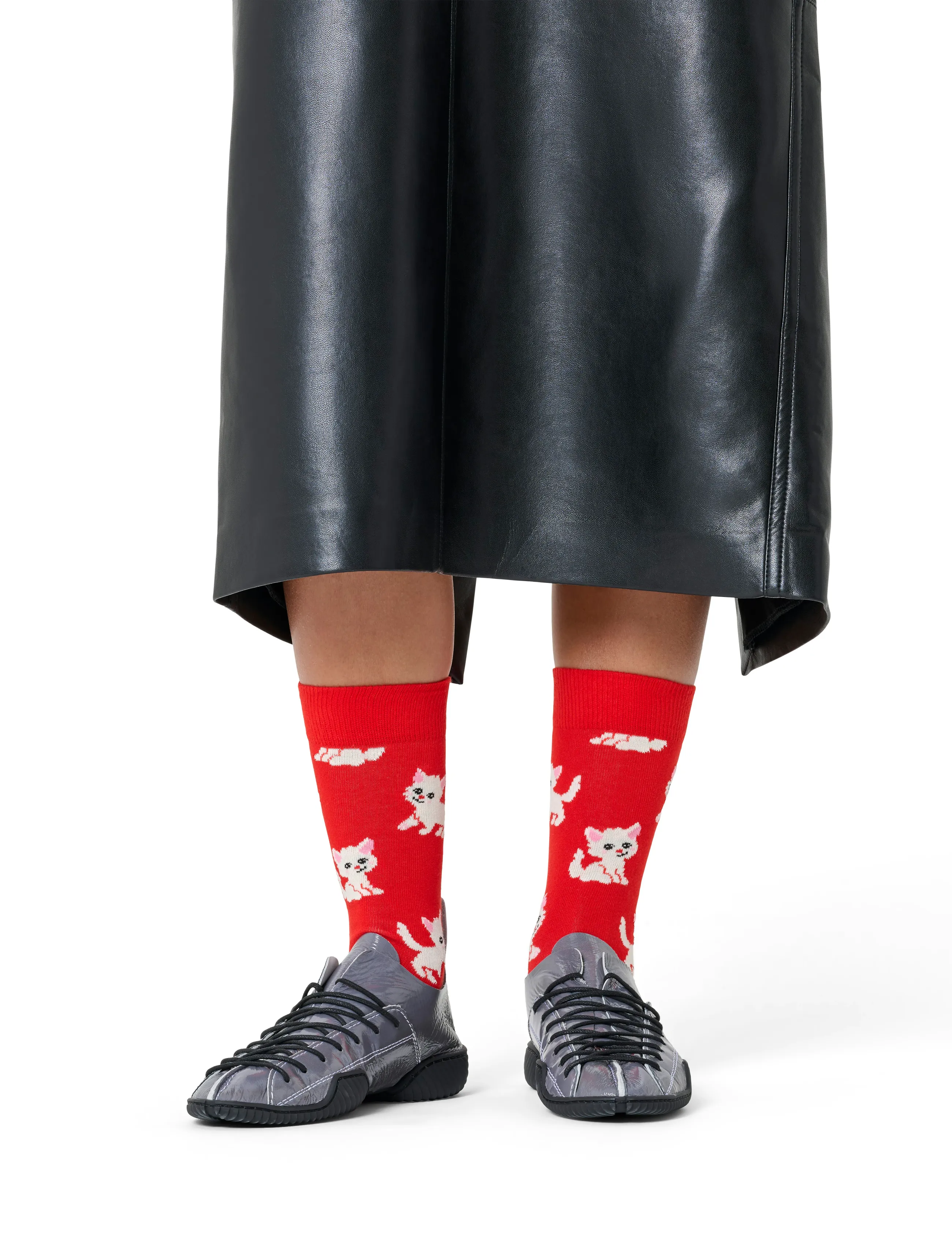 Happy Socks - Kitten Sock - red - 2