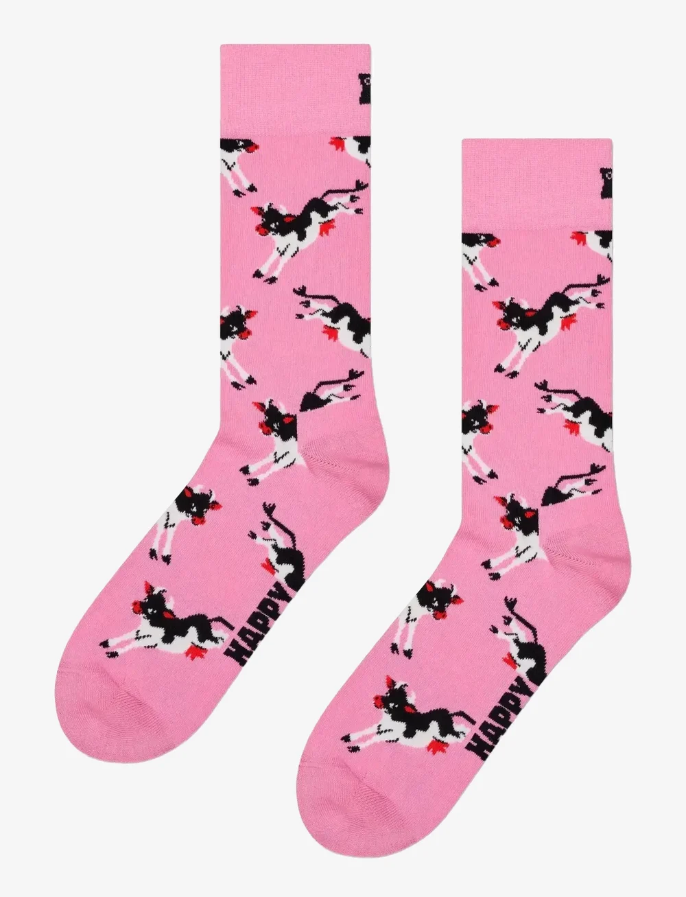 Happy Socks - Cow Sock - crew-socken - pink - 1