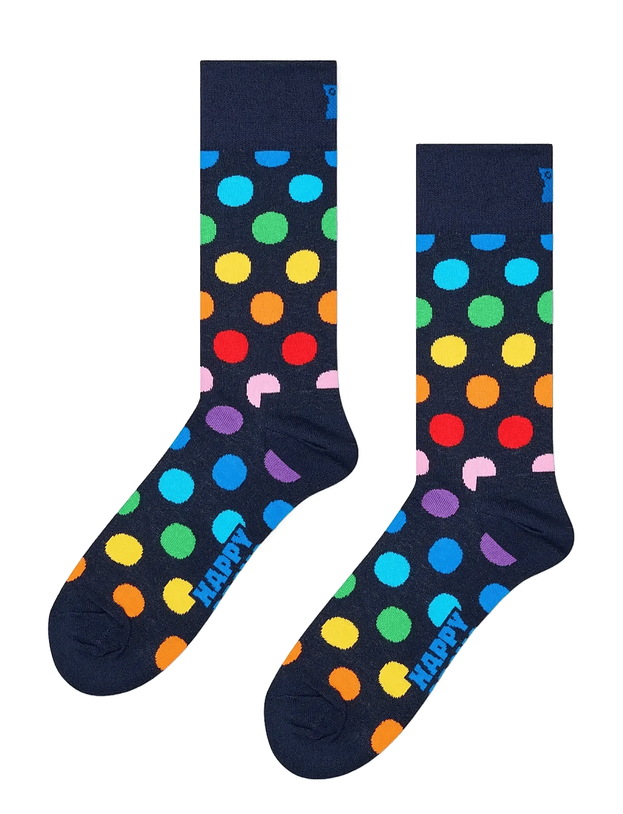 Happy Socks - Big Dot Sock - klassikalised sokid - navy - 1