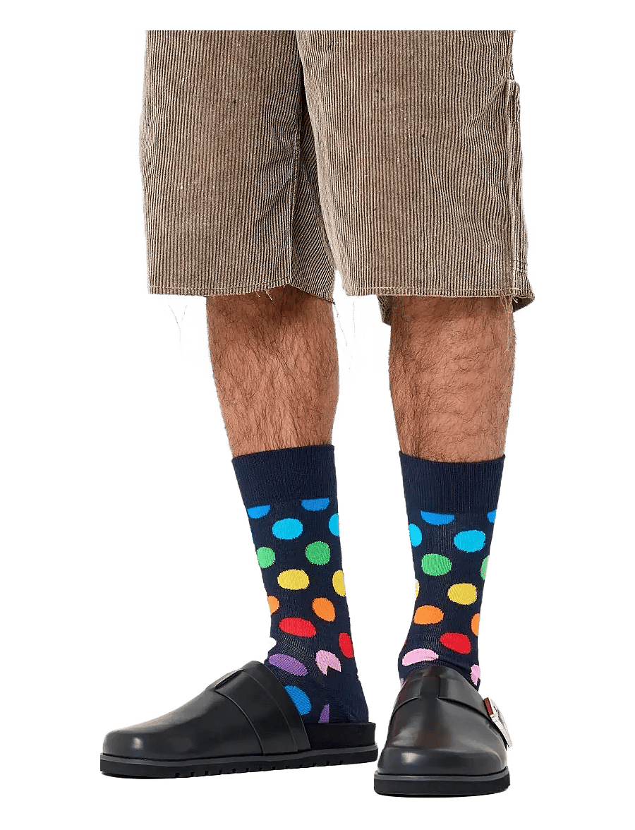 Happy Socks - Big Dot Sock - klassikalised sokid - navy - 2