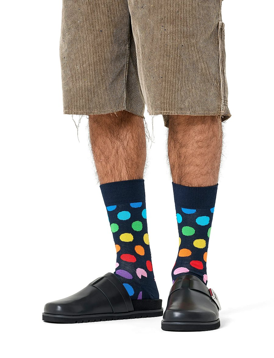 Happy Socks - Big Dot Sock - klassikalised sokid - navy - 0