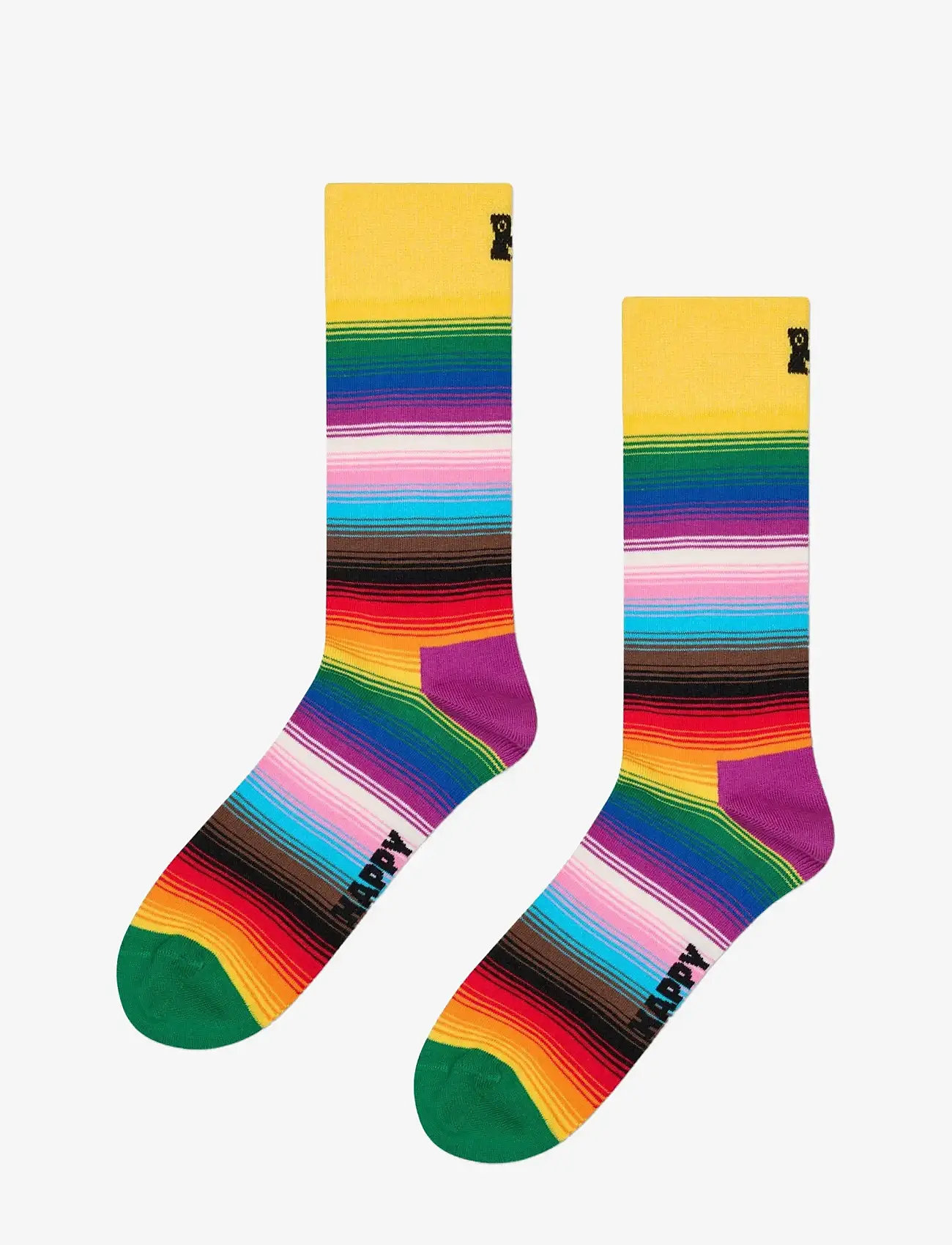 Happy Socks - Pride Stripe Sock - yellow - 1