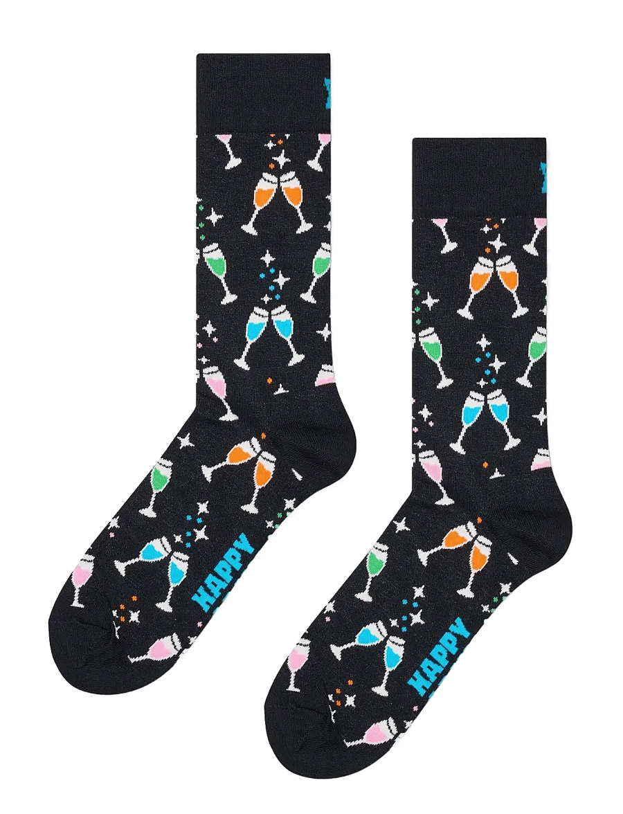 Happy Socks - Cheers Sock - black - 1