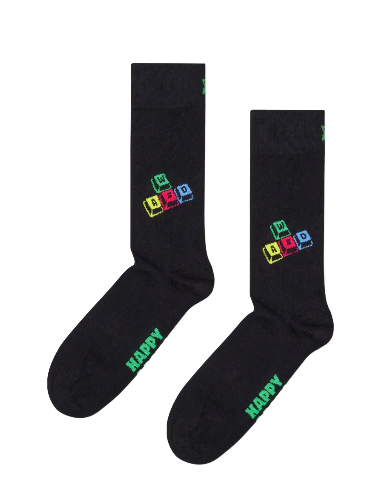 HAPPY Socken Wasd Controls Socke Schwarz - 36-40 - Damen