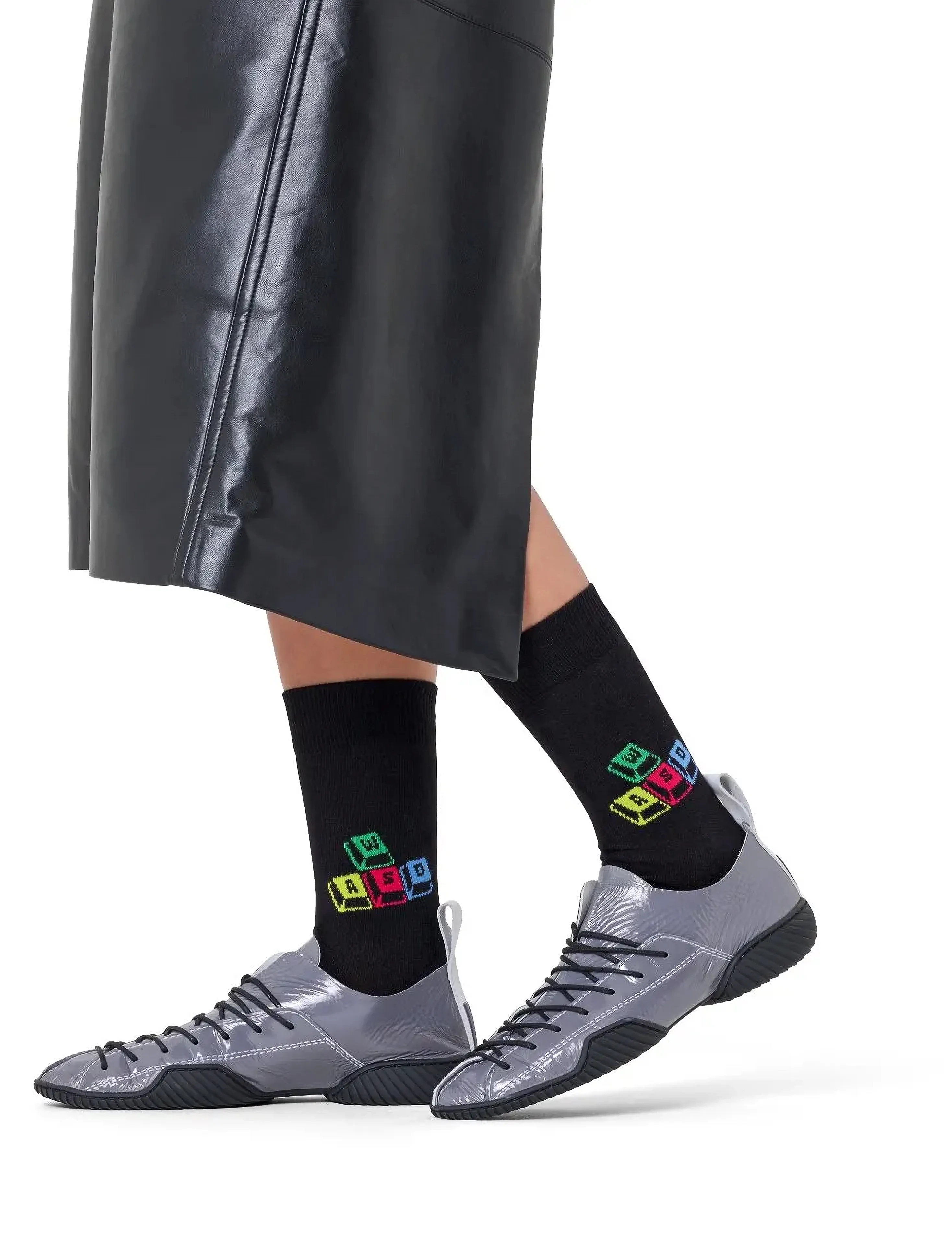 Happy Socks Wasd Controls Sock, 36-40, Socks, Schwarz - Regular Frauen