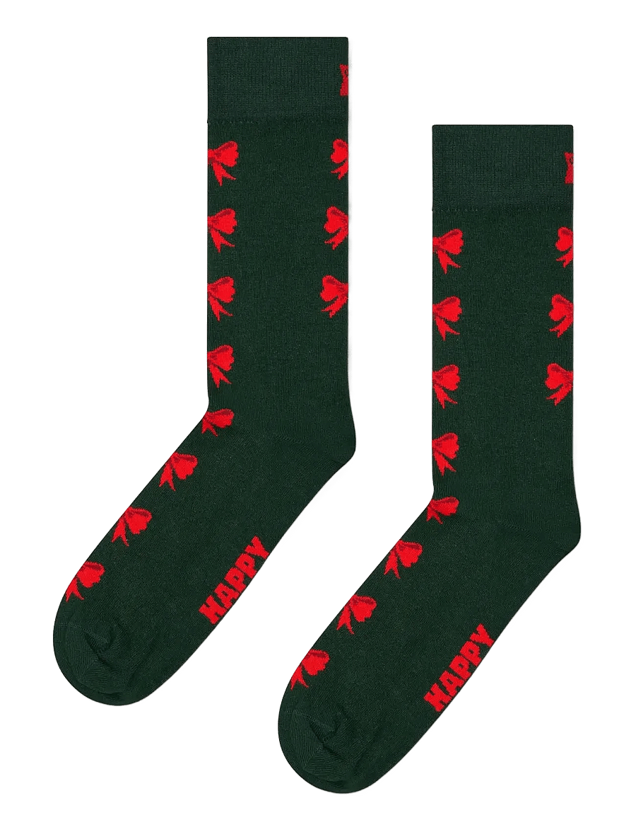 Happy Socks - Bow Sock - klassikalised sokid - dark green - 1