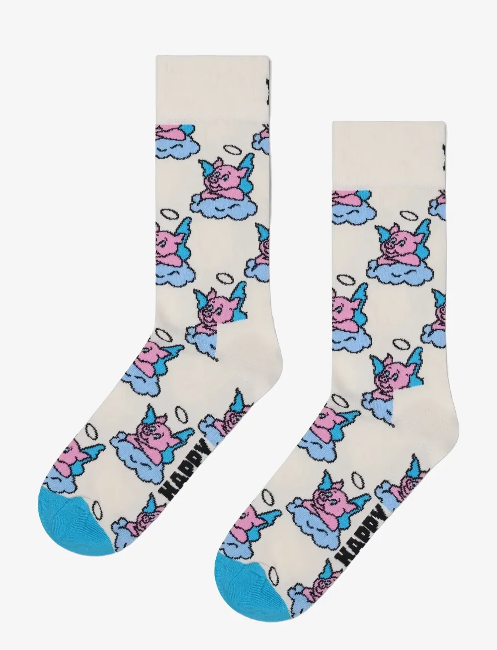 Happy Socks - 2-Pack Good Bad Pig Socks Gift Set - chaussettes crew - white - 2