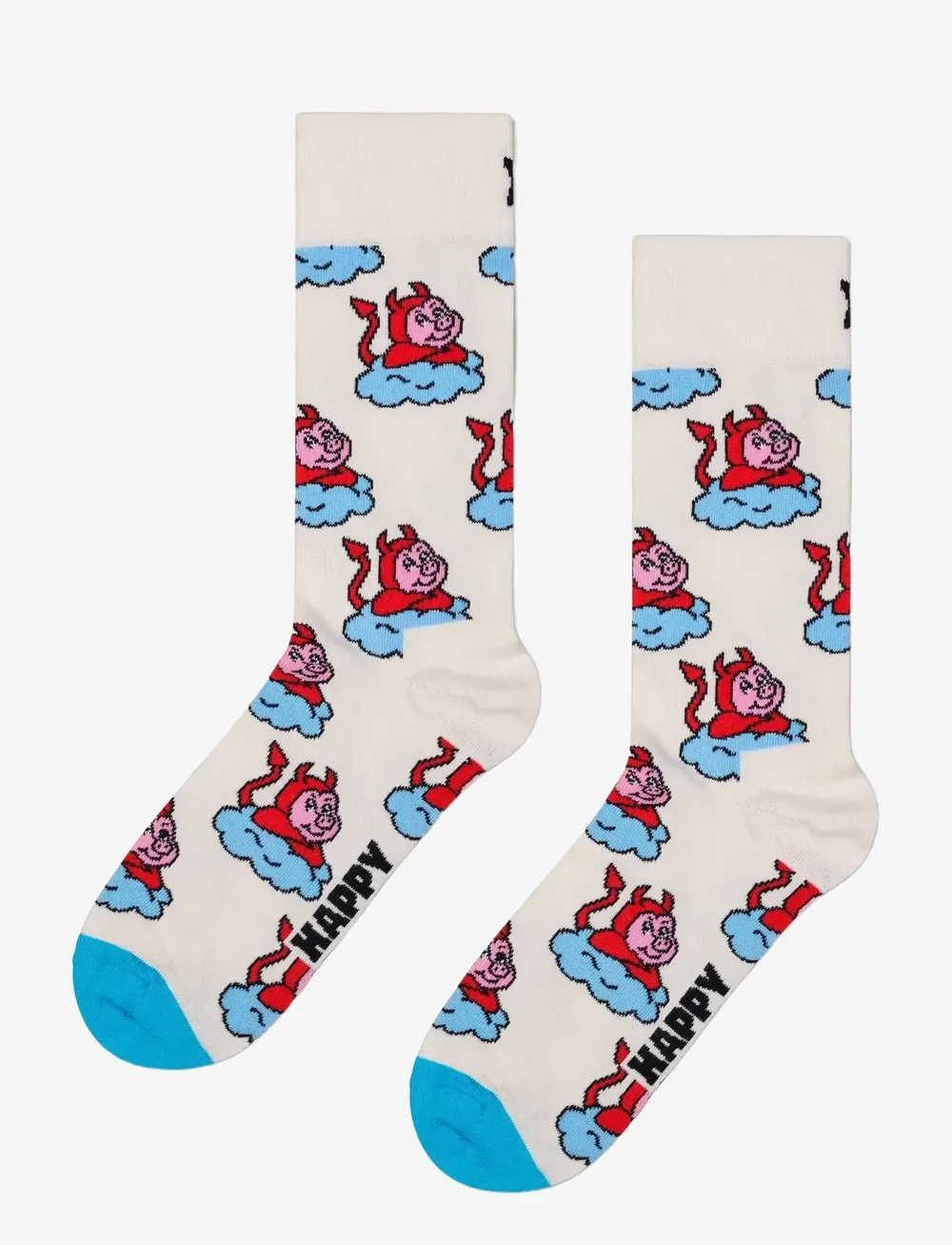 Happy Socks - 2-Pack Good Bad Pig Socks Gift Set - chaussettes crew - white - 3