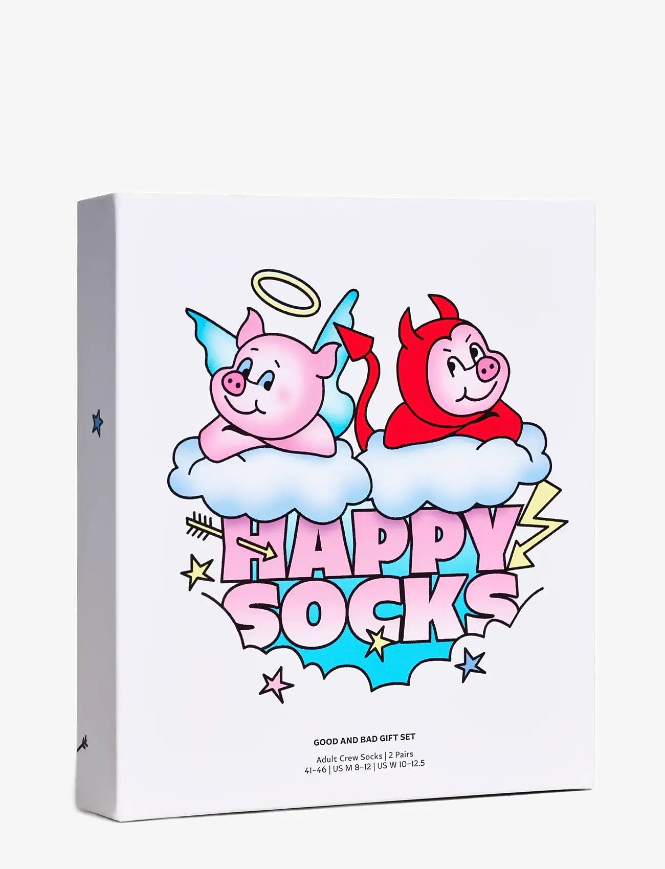 Happy Socks - 2-Pack Good Bad Pig Socks Gift Set - sokker - white - 4