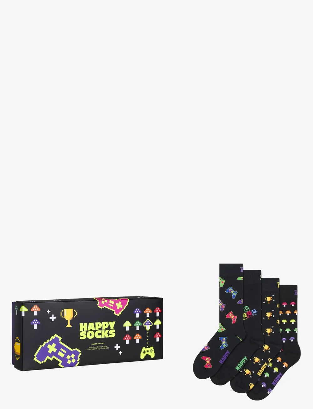 Happy Socks - 4-Pack Gamer Socks Gift Set - vanliga strumpor - black - 1