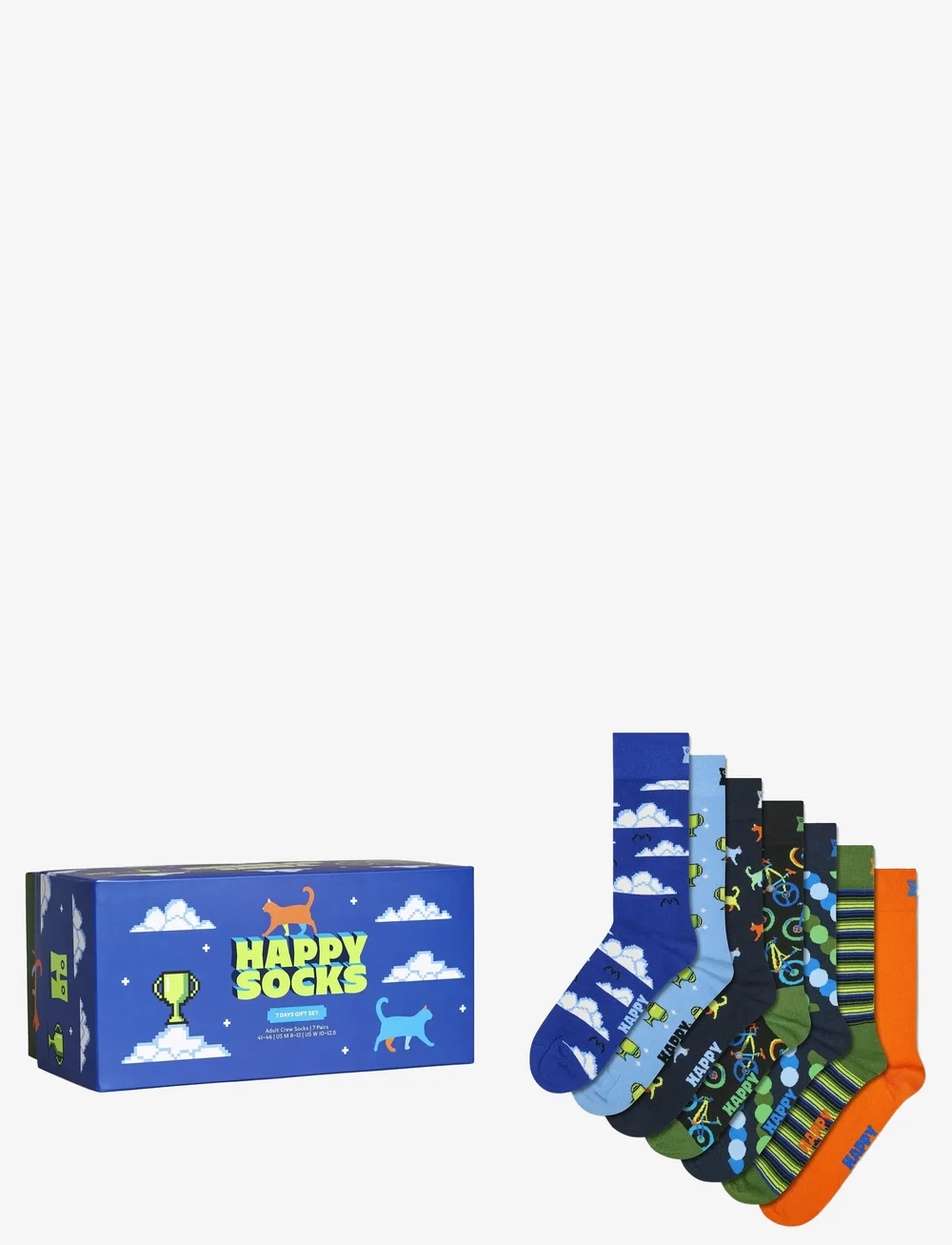 Happy Socks - 7-Pack Seven Days Socks Gift Set - sokker - blue - 1