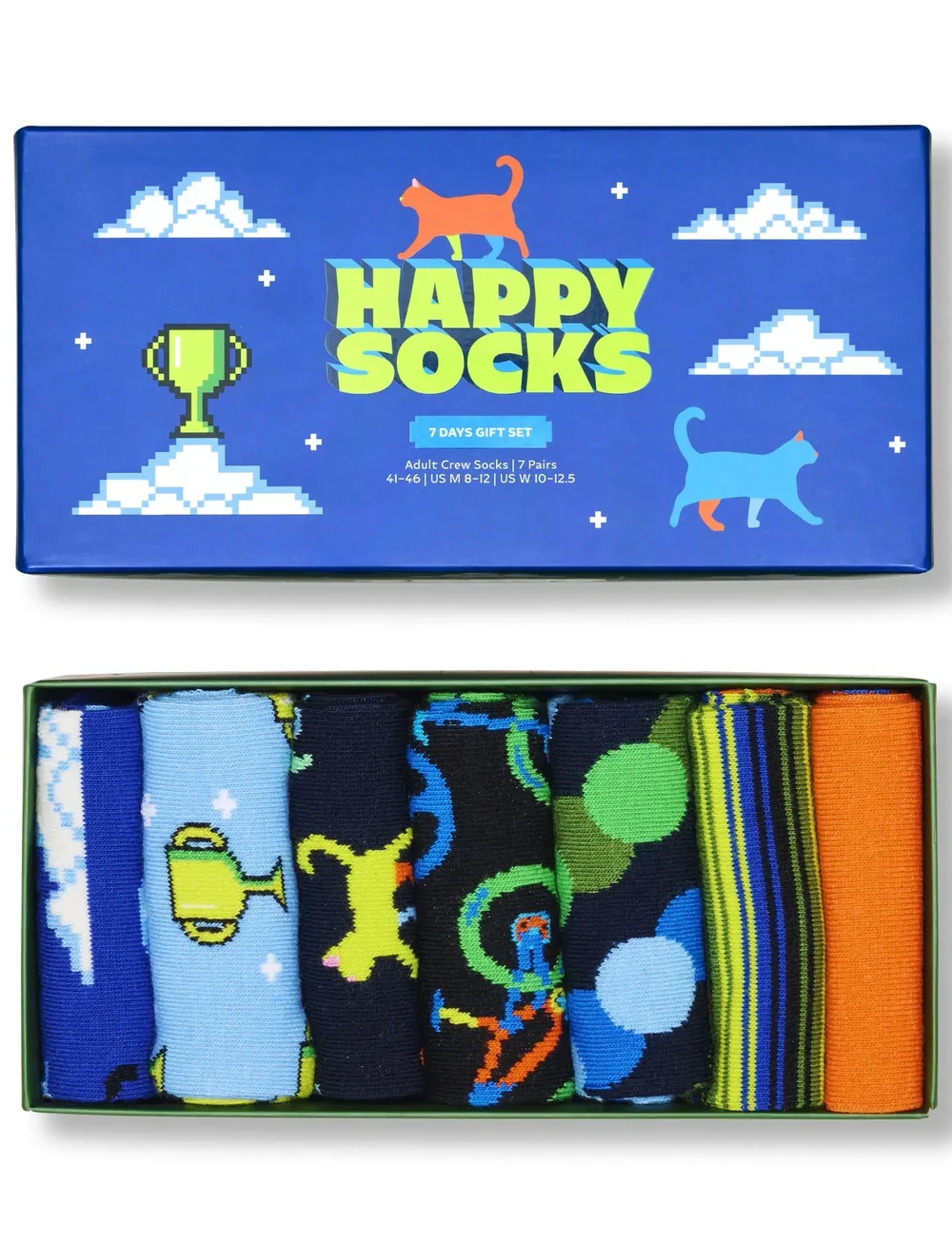 Happy Socks - 7-Pack Seven Days Socks Gift Set - sokker - blue - 0
