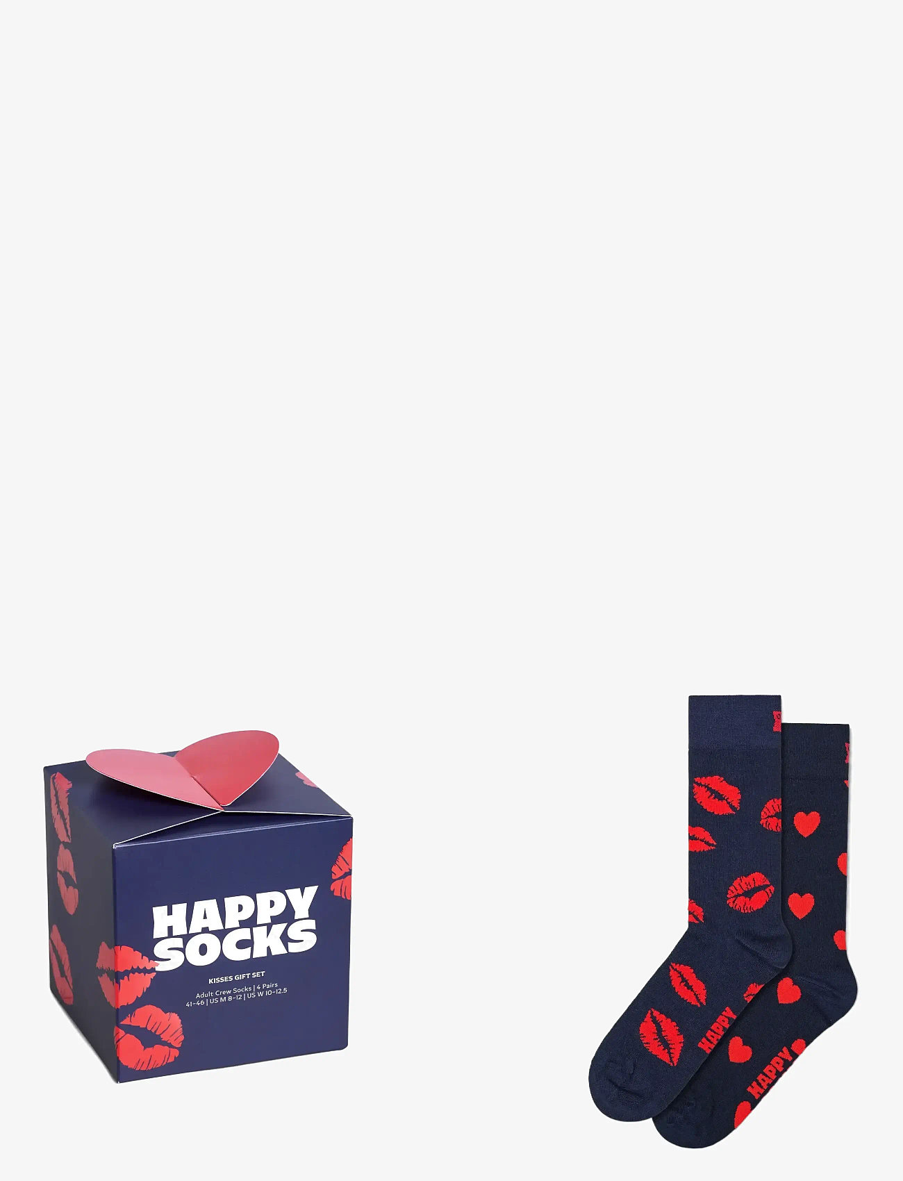 Happy Socks - 2-Pack Valentine’s Socks Gift Set - crew-socken - blue - 1