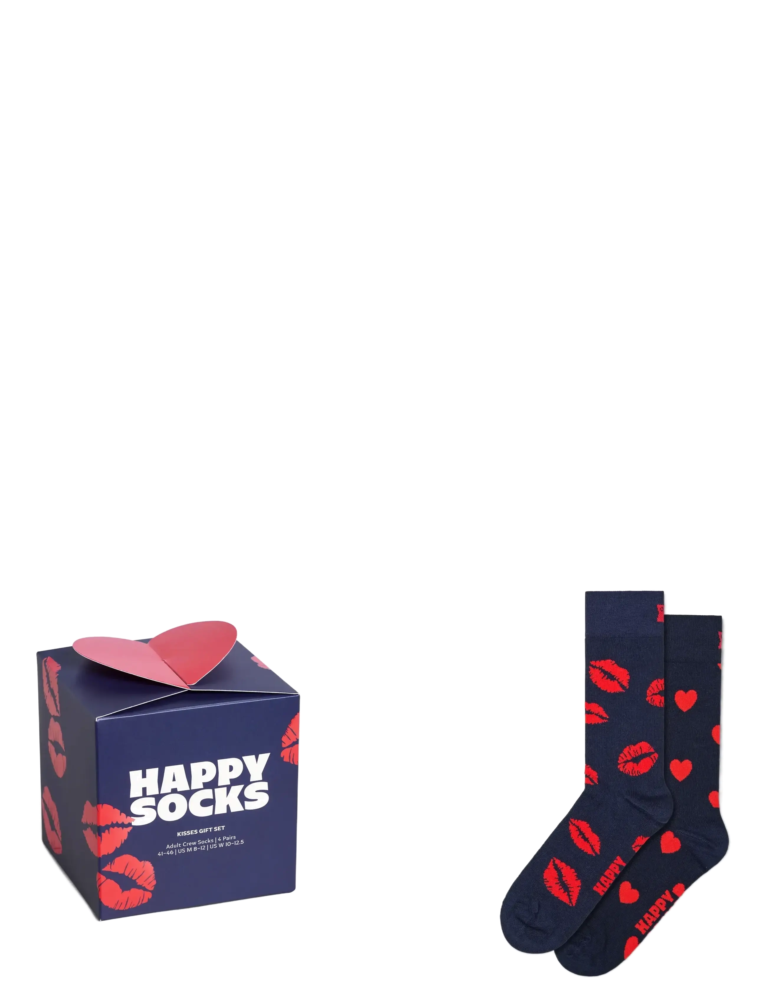 Happy Socks 2-Pack Valentine’s Socks Gift Set - Sokid - BLUE / navy