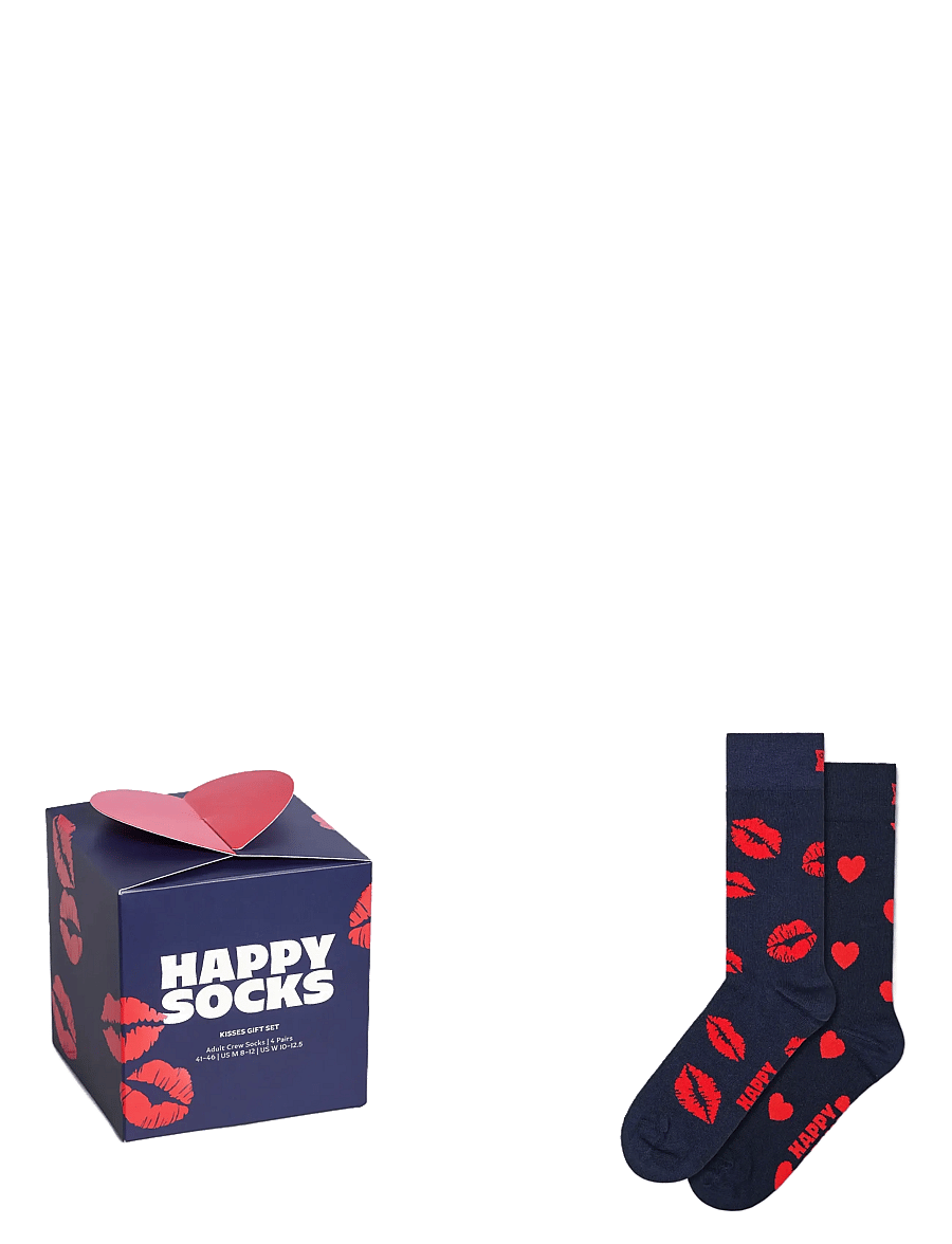 Happy Socks - 2-Pack Valentine’s Socks Gift Set - vanliga strumpor - blue - 1