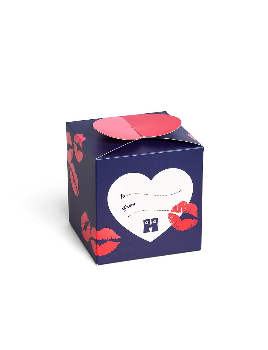 Happy Socks - 2-Pack Valentine’s Socks Gift Set - vanliga strumpor - blue - 0