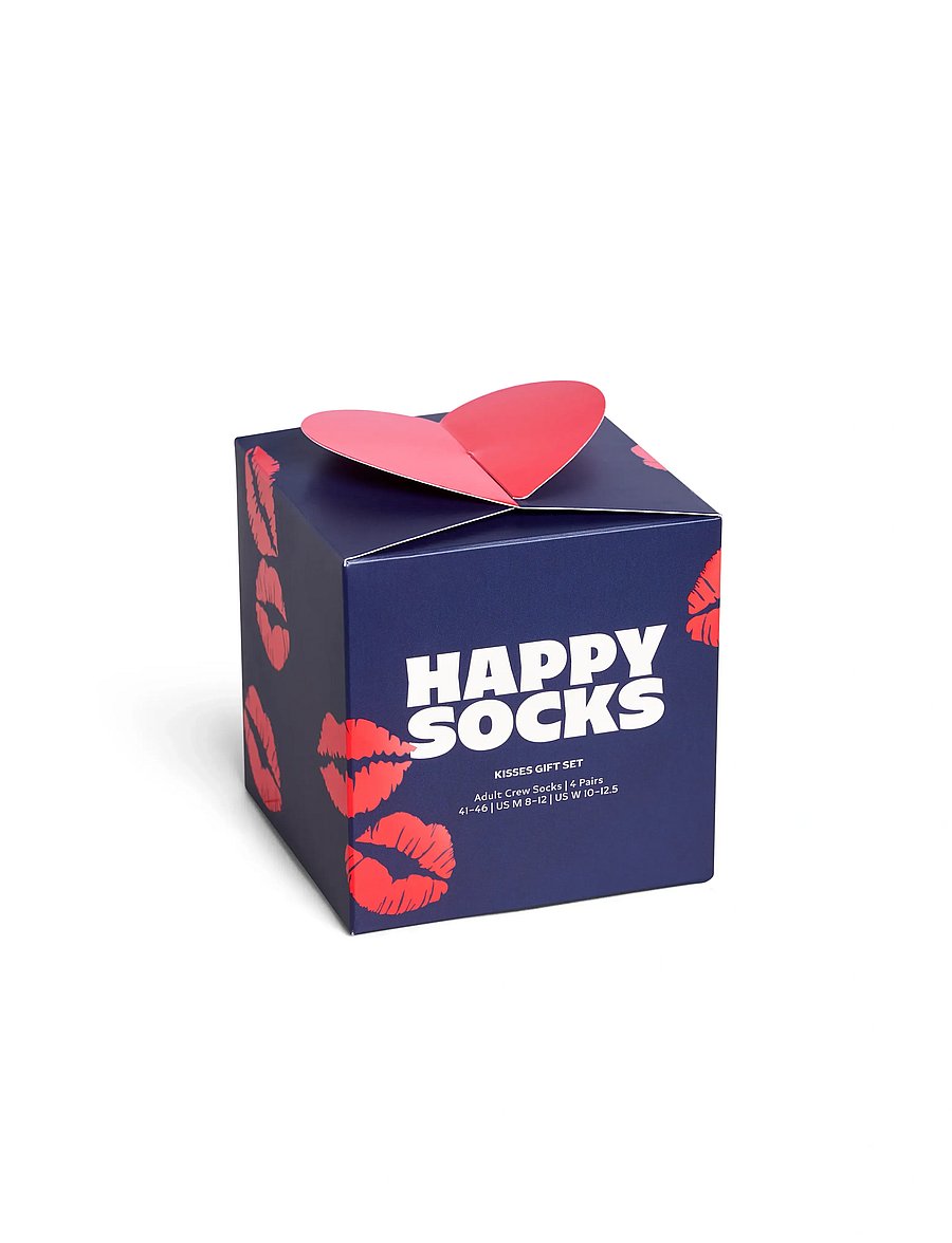 Happy Socks - 2-Pack Valentine’s Socks Gift Set - vanliga strumpor - blue - 4