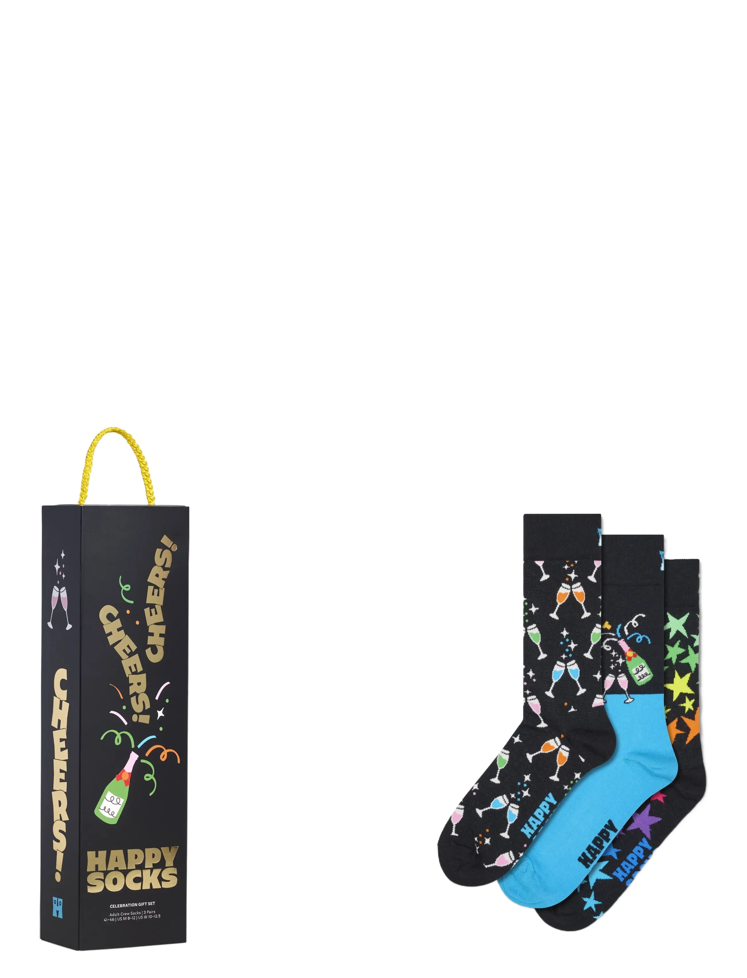 Happy Socks 3-Pack Celebrations Socks Gift Set - Visa allt - BLACK / black