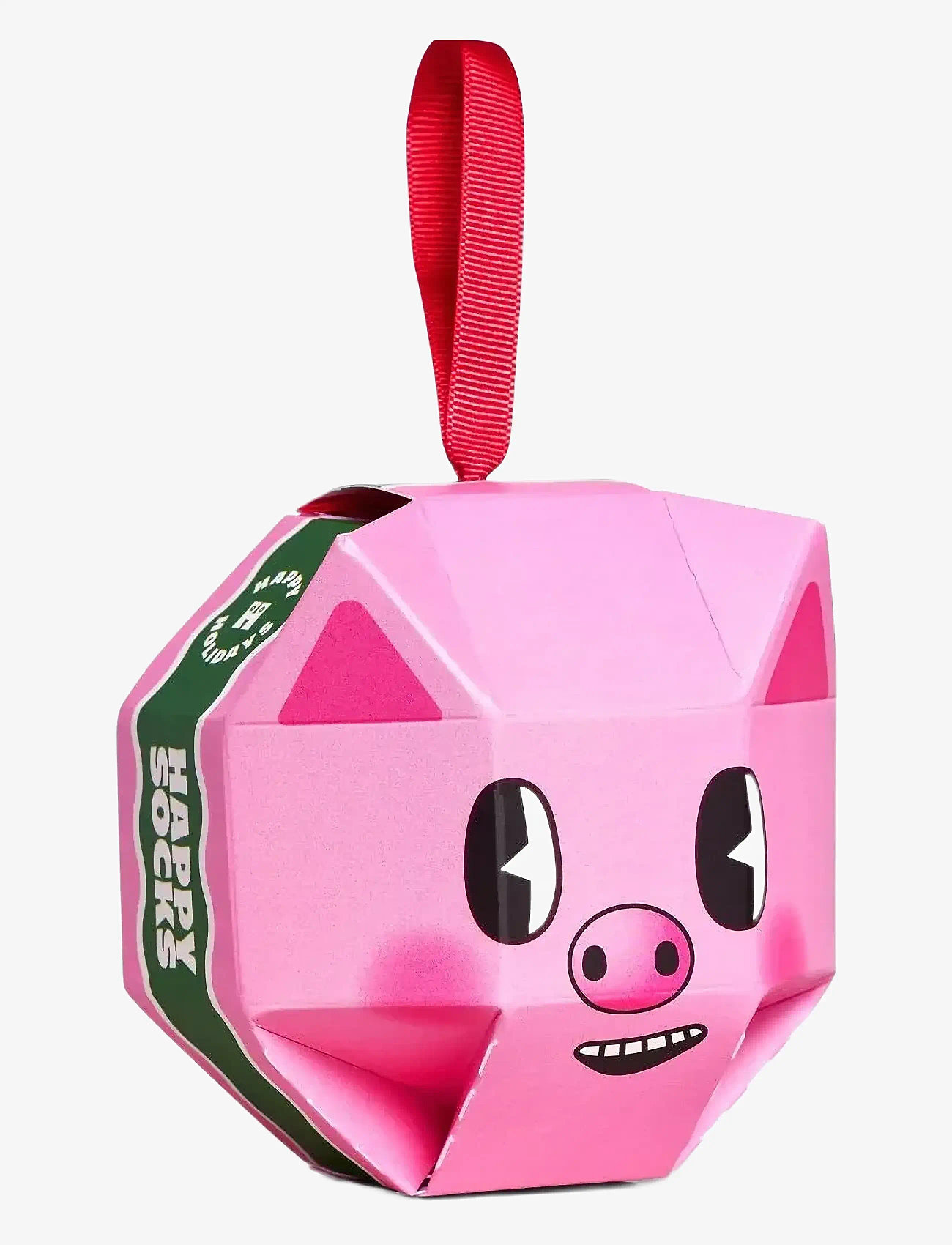 Happy Socks - 1-Pack Holiday Pig Sock Gift Set - crew socks - pink - 1