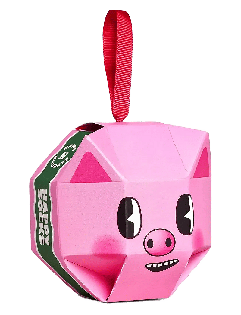 Happy Socks - 1-Pack Holiday Pig Sock Gift Set - crew-socken - pink - 1