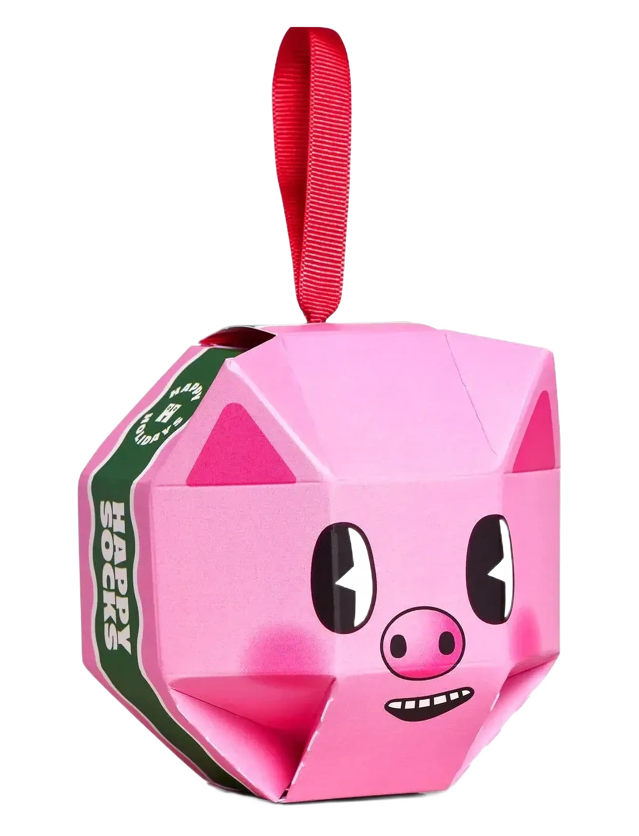Happy Socks - 1-Pack Holiday Pig Sock Gift Set - pink - 1