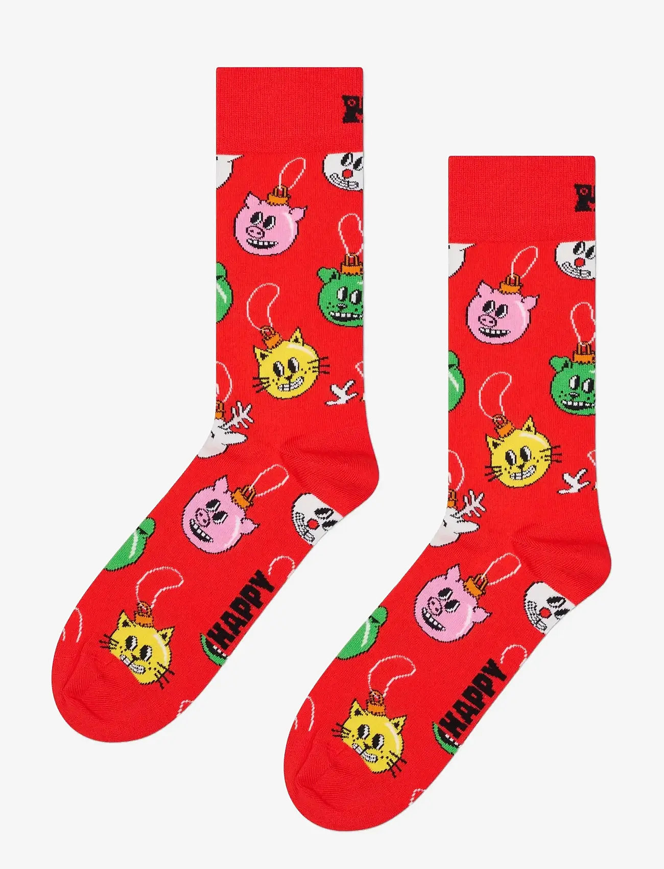 Happy Socks - 1-Pack Holiday Pig Sock Gift Set - crew socks - pink - 2