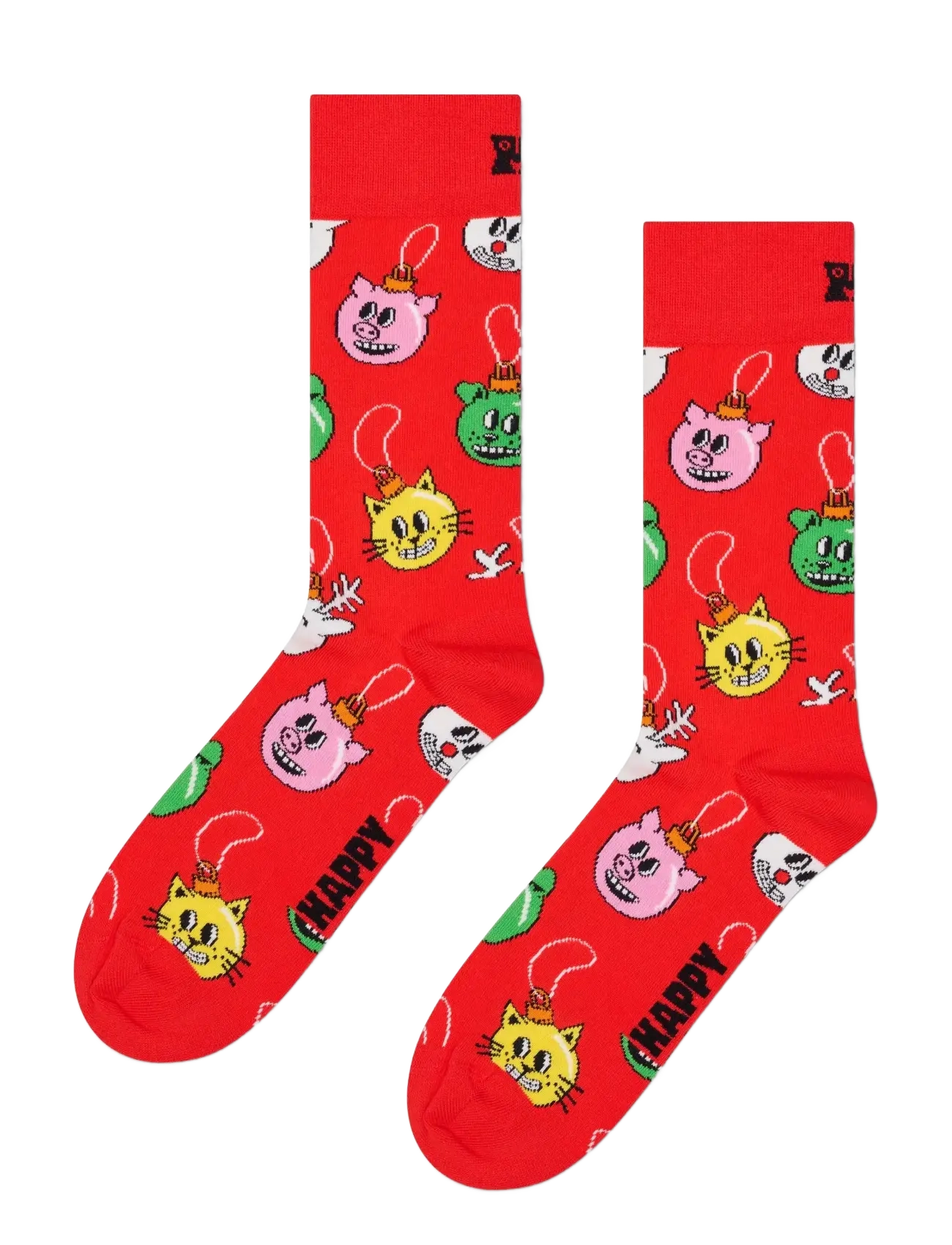 Happy Socks - 1-Pack Holiday Pig Sock Gift Set - pink - 2