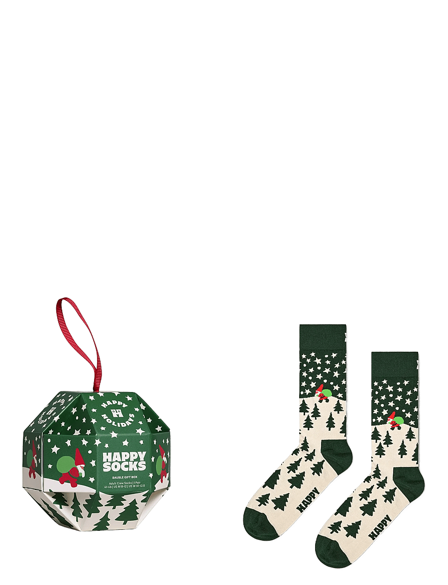 Happy Socks - 1-Pack Snow Globe Sock Gift Set - sokker - dark green - 0