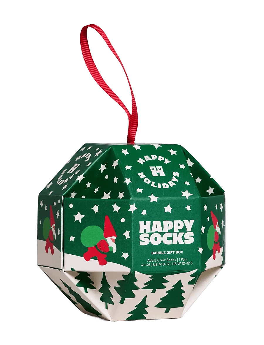 Happy Socks - 1-Pack Snow Globe Sock Gift Set - sokker - dark green - 1