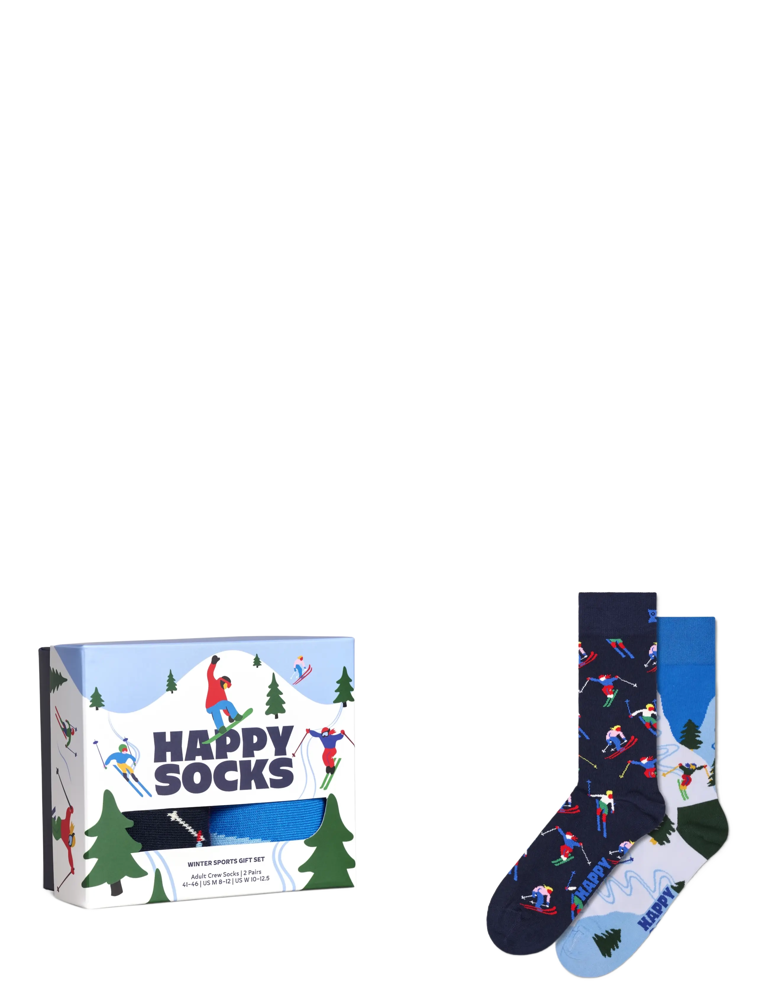 Happy Socks 2-Pack Winter Sports Socks Gift Set - Multipack underkläder - WHITE / white