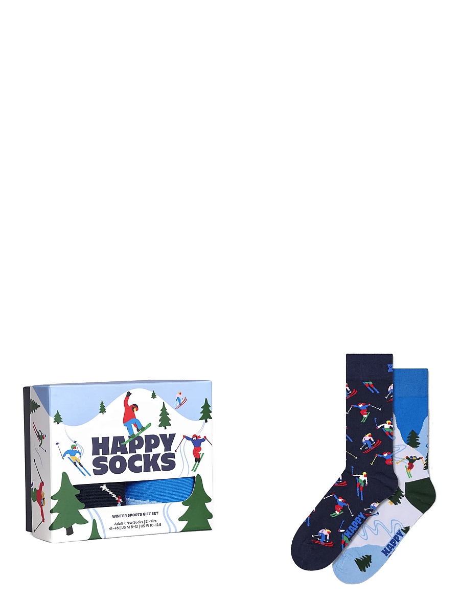 Happy Socks - 2-Pack Winter Sports Socks Gift Set - vanliga strumpor - white - 0