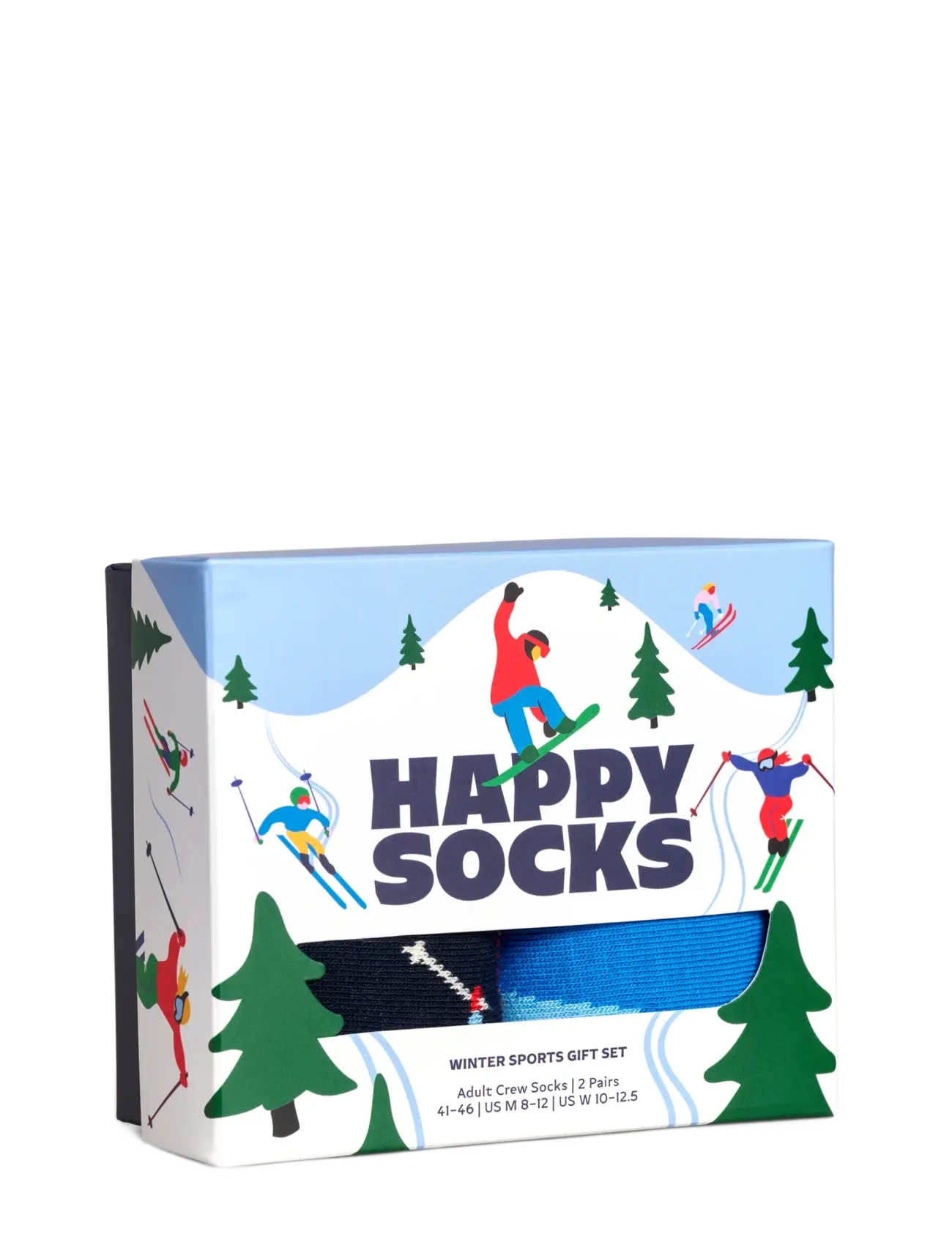 Happy Socks - 2-Pack Winter Sports Socks Gift Set - vanliga strumpor - white - 4