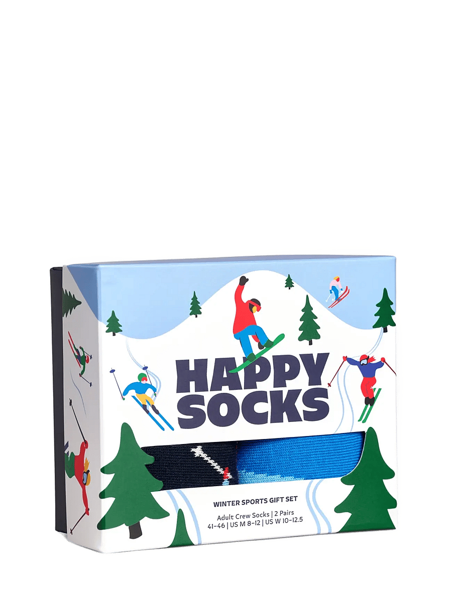Happy Socks - 2-Pack Winter Sports Socks Gift Set - vanliga strumpor - white - 4