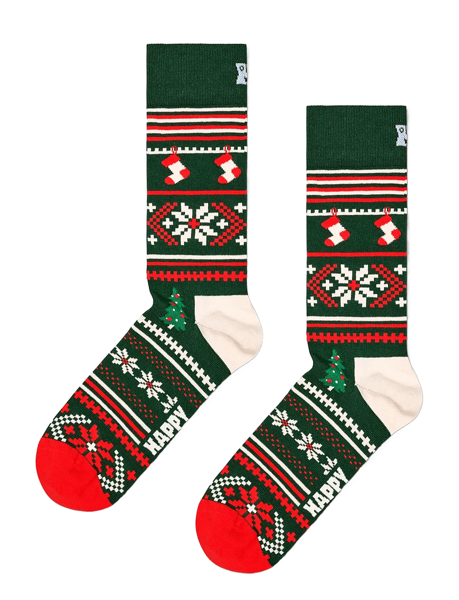 Happy Socks - 2-Pack Knit And Bow Socks Gift Set - vanliga strumpor - dark green - 3
