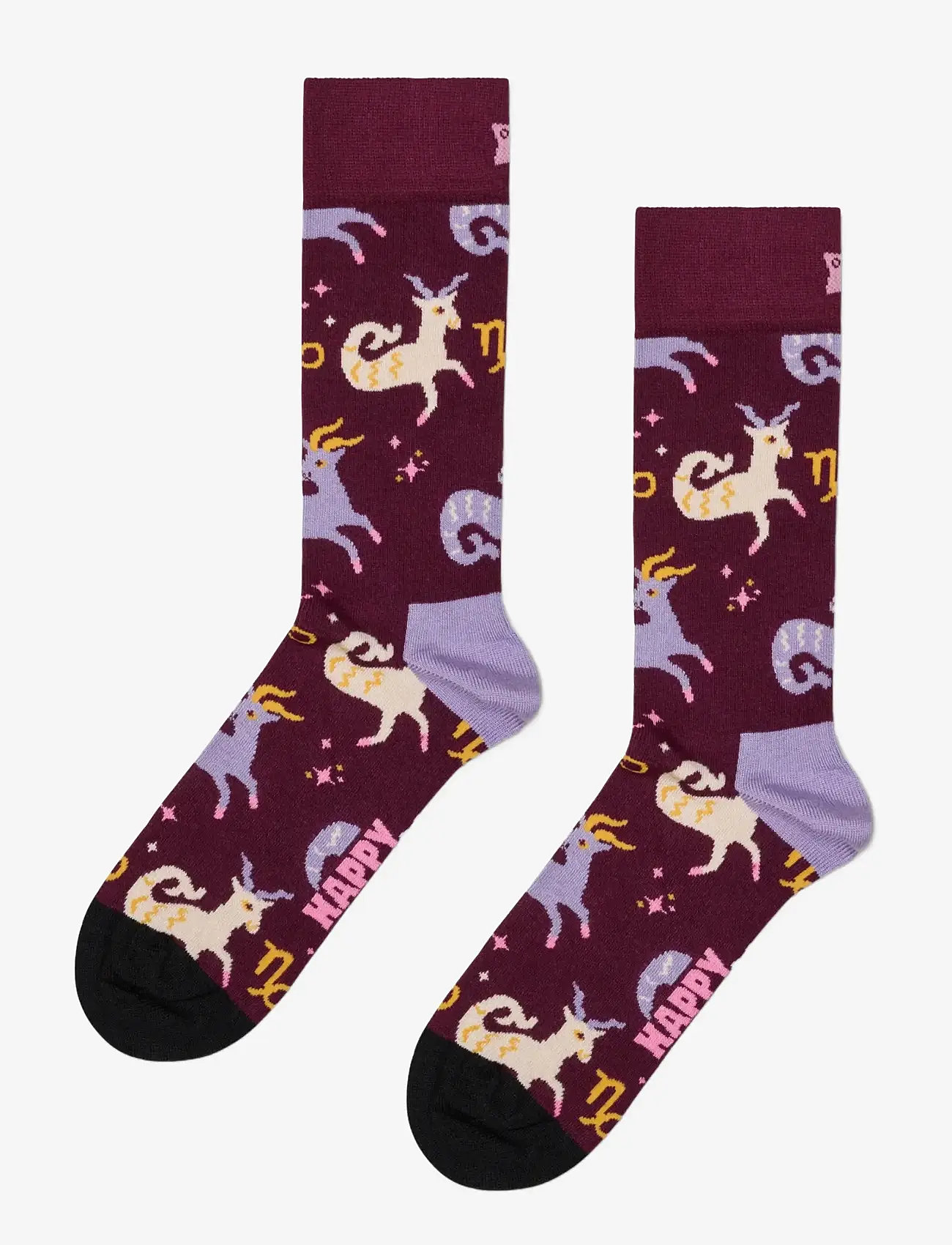 Happy Socks - Capricorn Sock - madalaimad hinnad - dark red - 0