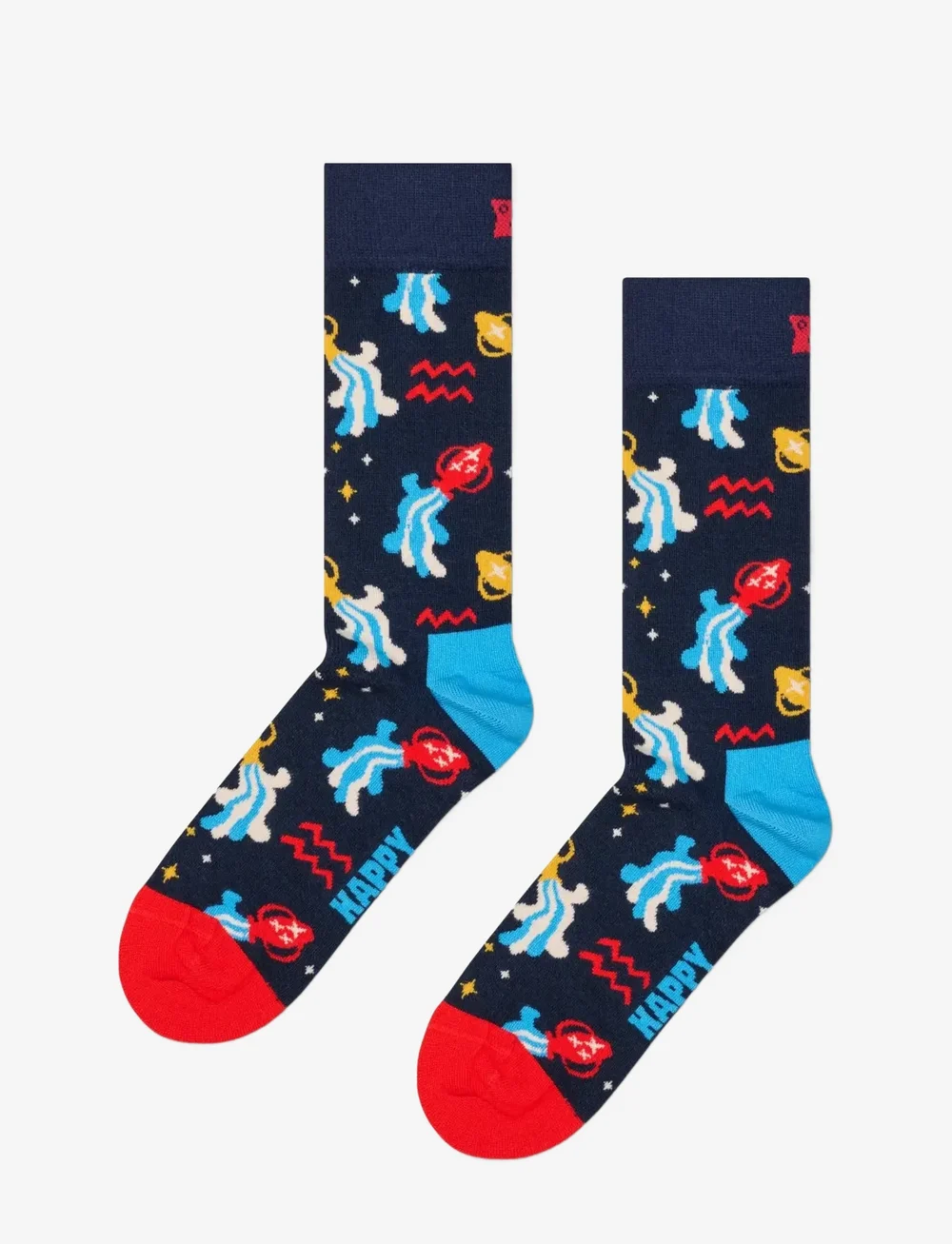 Happy Socks - Aquarius Sock - crew-socken - navy - 1