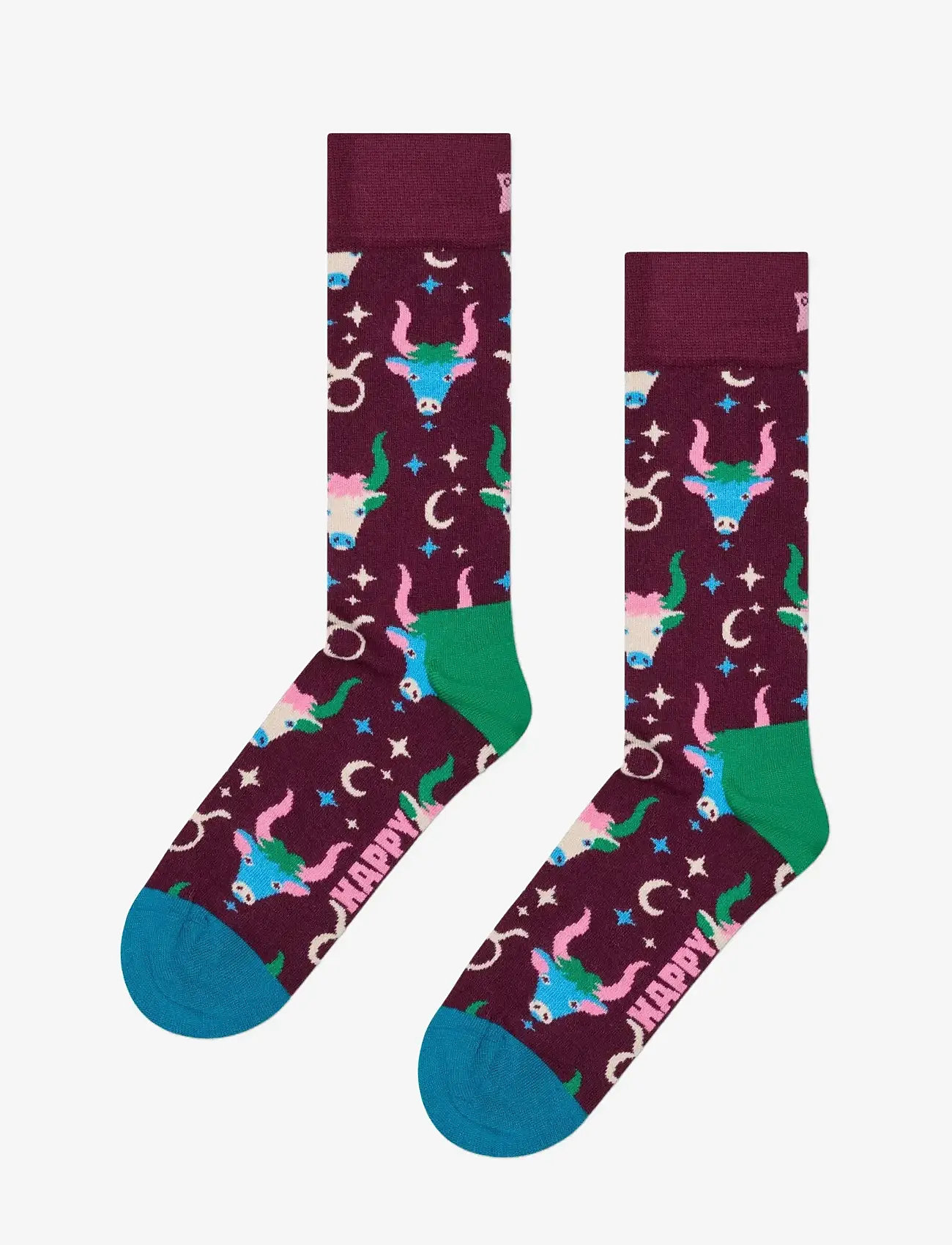 Happy Socks - Taurus Sock - vanliga strumpor - dark red - 1