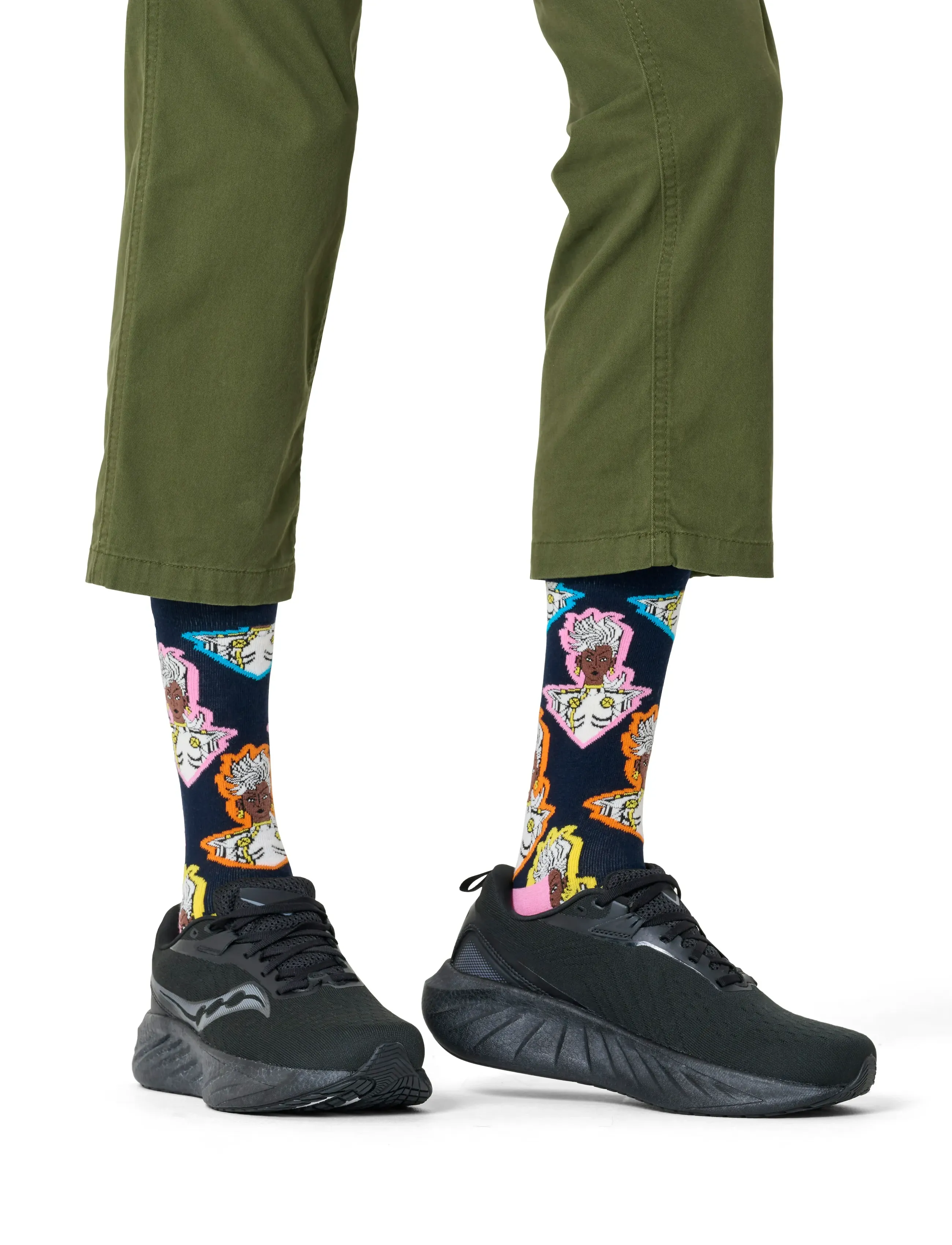 Happy Socks Marvel X-Men Storm Sock, 36-40, Socks, Marineblau - Regular Männerswear