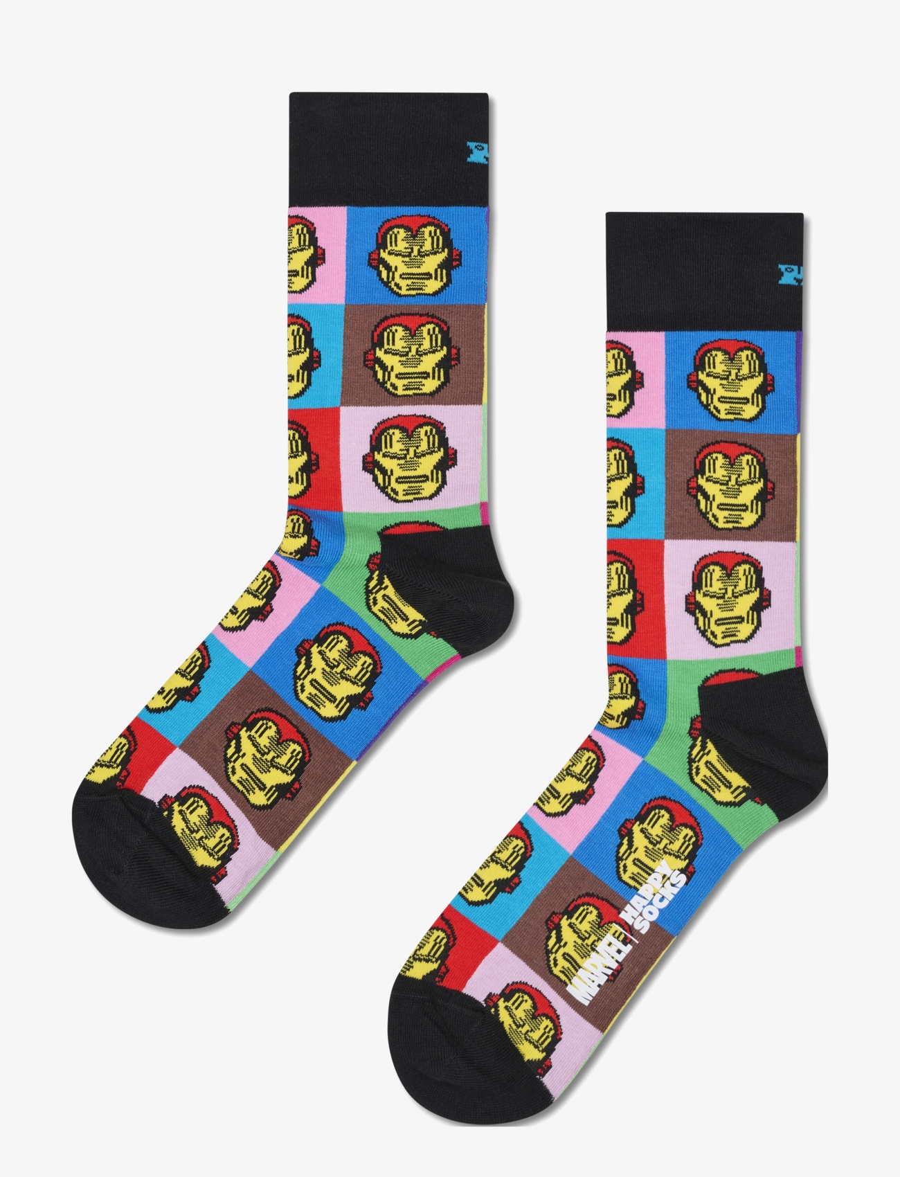 Happy Socks Marvel Avengers Iron Man Sock, 36-40, Socks, Schwarz - Regular Männerswear
