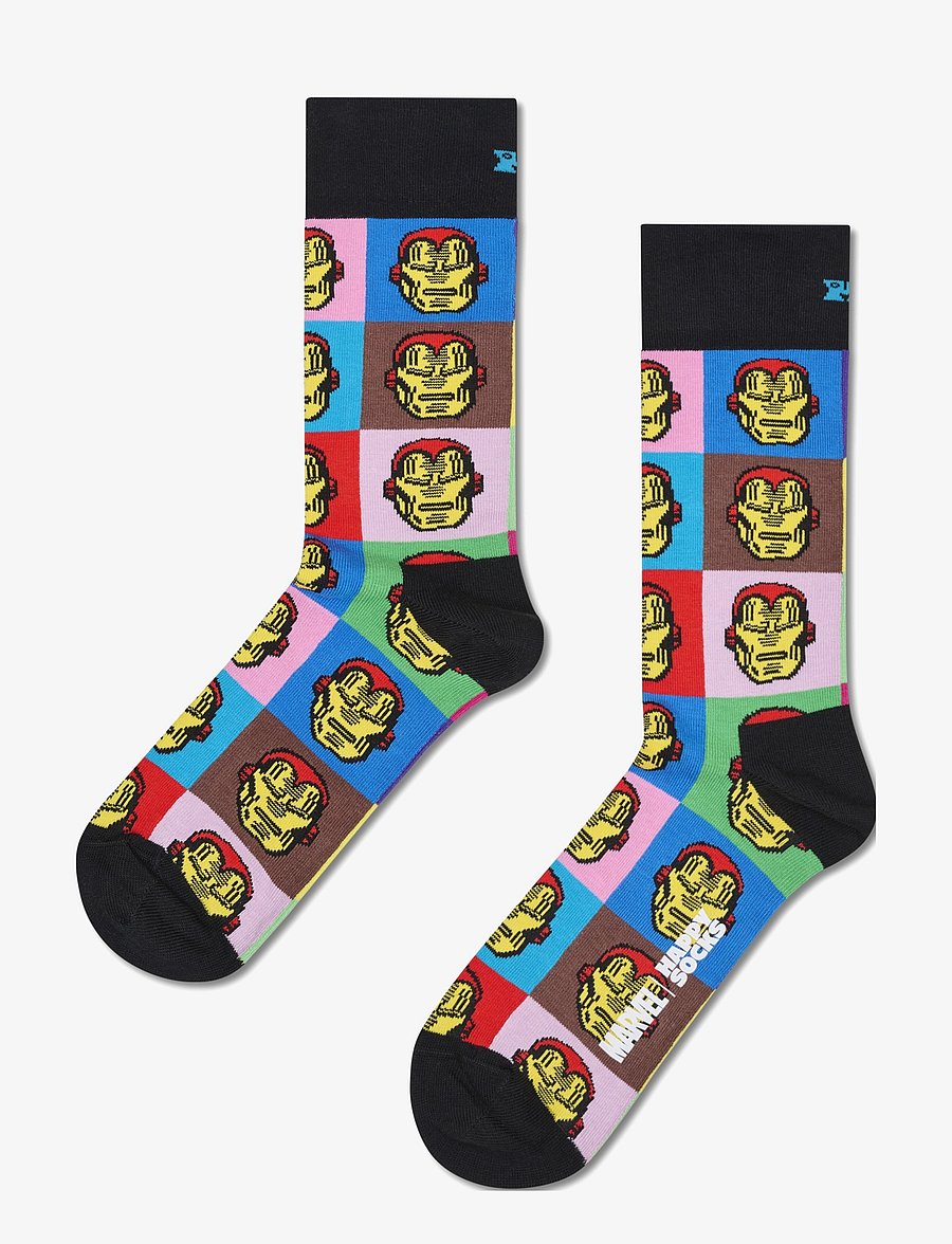Happy Socks - MARVEL™ Avengers Iron Man Sock - tennissocken - black - 0