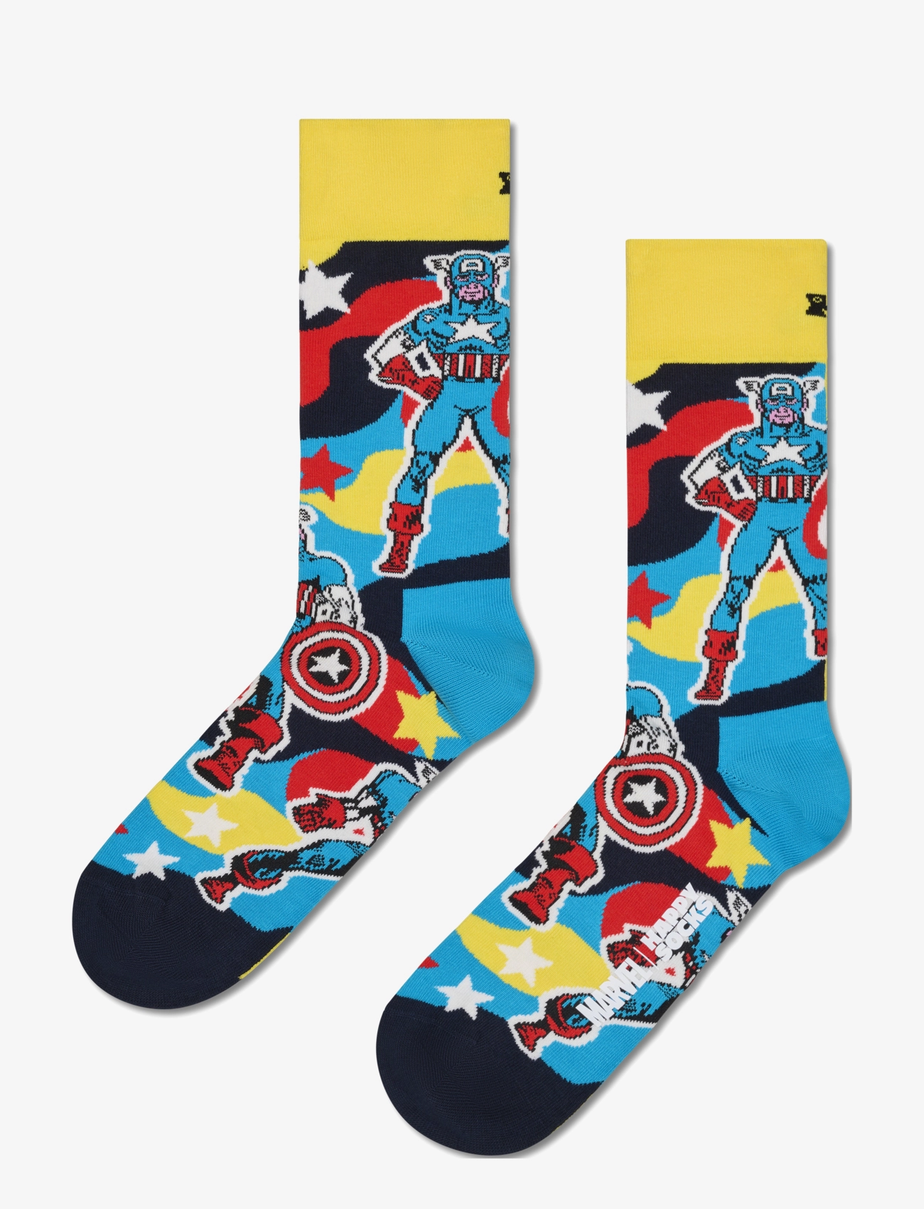 HAPPY Socken Marvel Avengers Captain America Socke Blau - 36-40 - Herren
