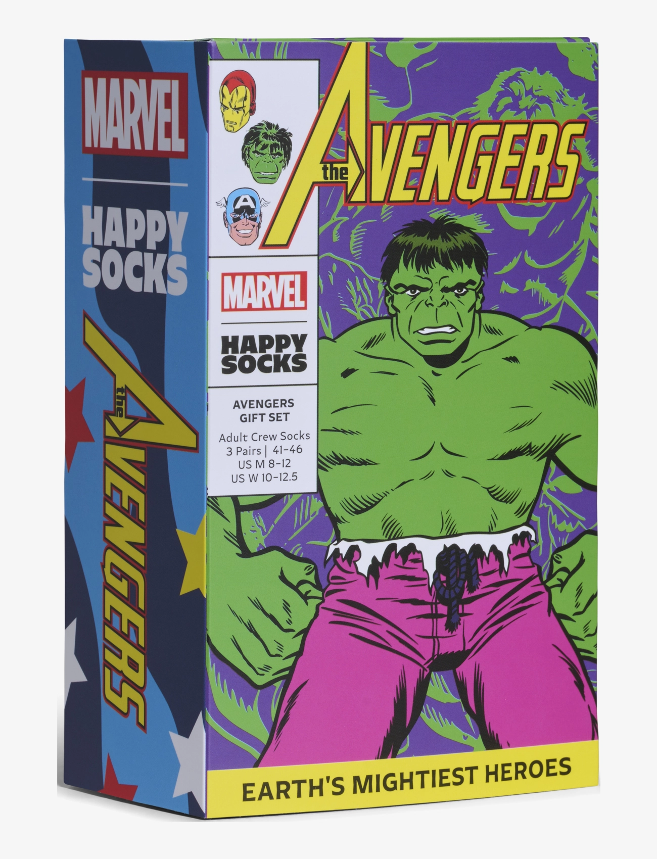 HAPPY Socken Marvel Avengers 3-Pack Socken Gift Set Grün - 41-46 - Herren