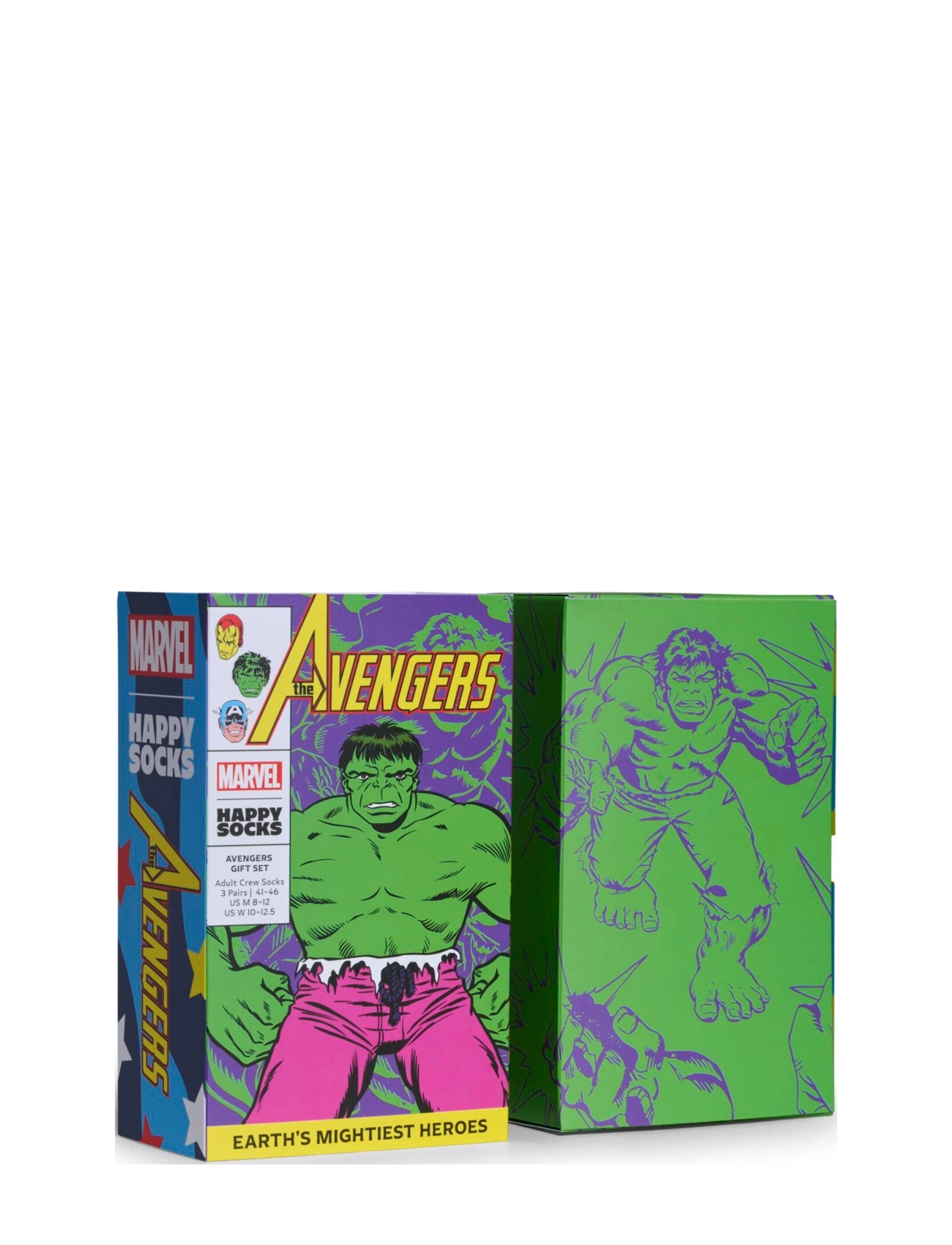 Happy Socks - MARVEL™ Avengers 3-Pack Socks Gift Set - laveste priser - green - 2