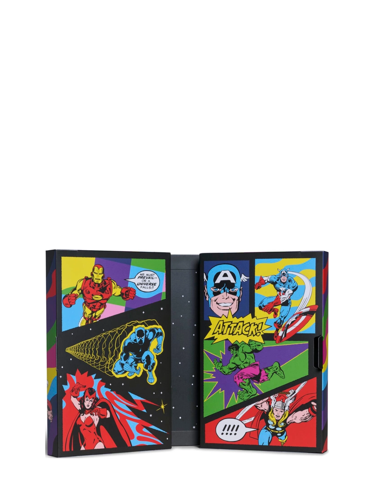 Happy Socks MARVEL™ Avengers 6-Pack Socks Gift Set - Undertøj - BLACK / black
