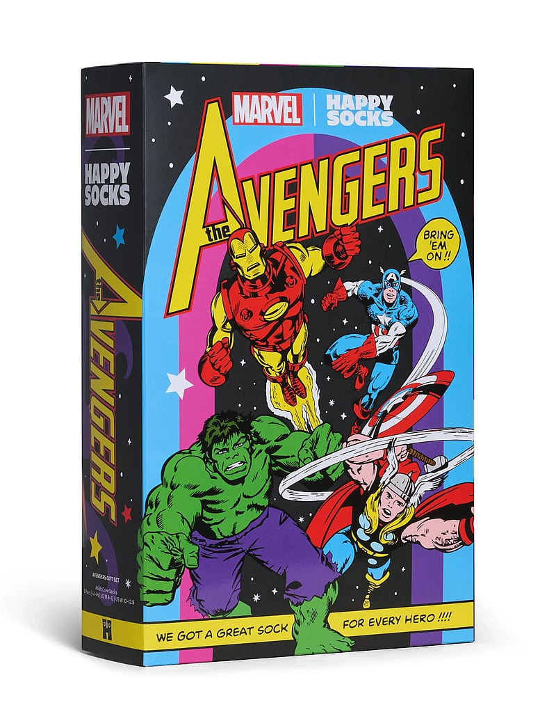 Happy Socks - MARVEL™ Avengers 6-Pack Gift Set - crew-socken - black - 0