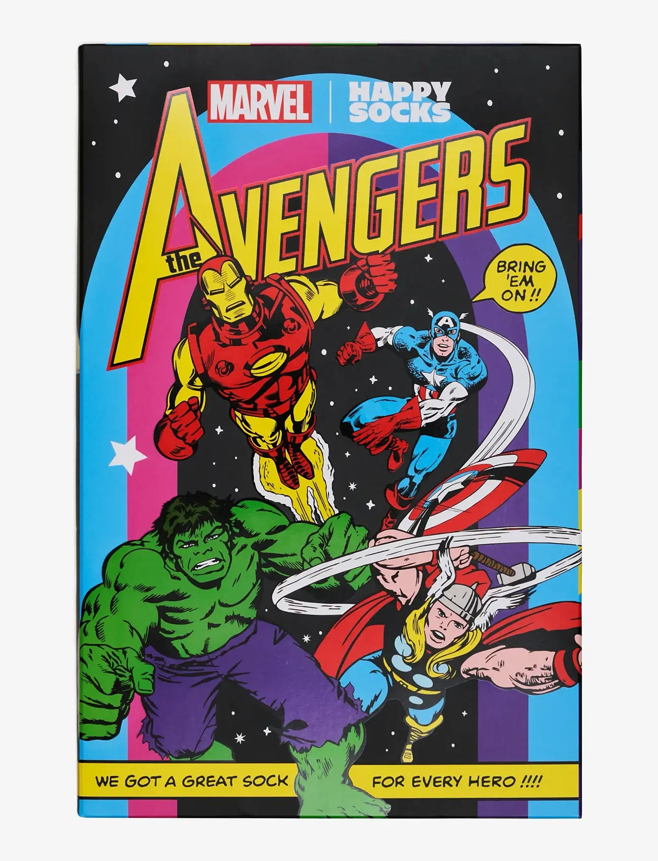 Happy Socks - MARVEL™ Avengers 6-Pack Gift Set - crew-socken - black - 3